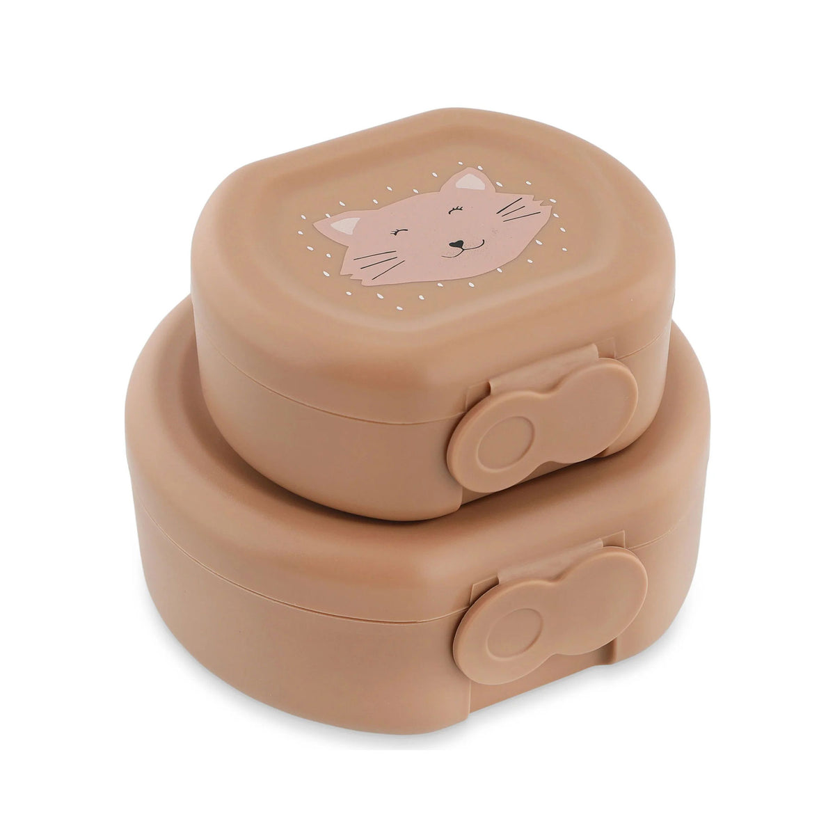 Snack box with clip (2pcs) - cat