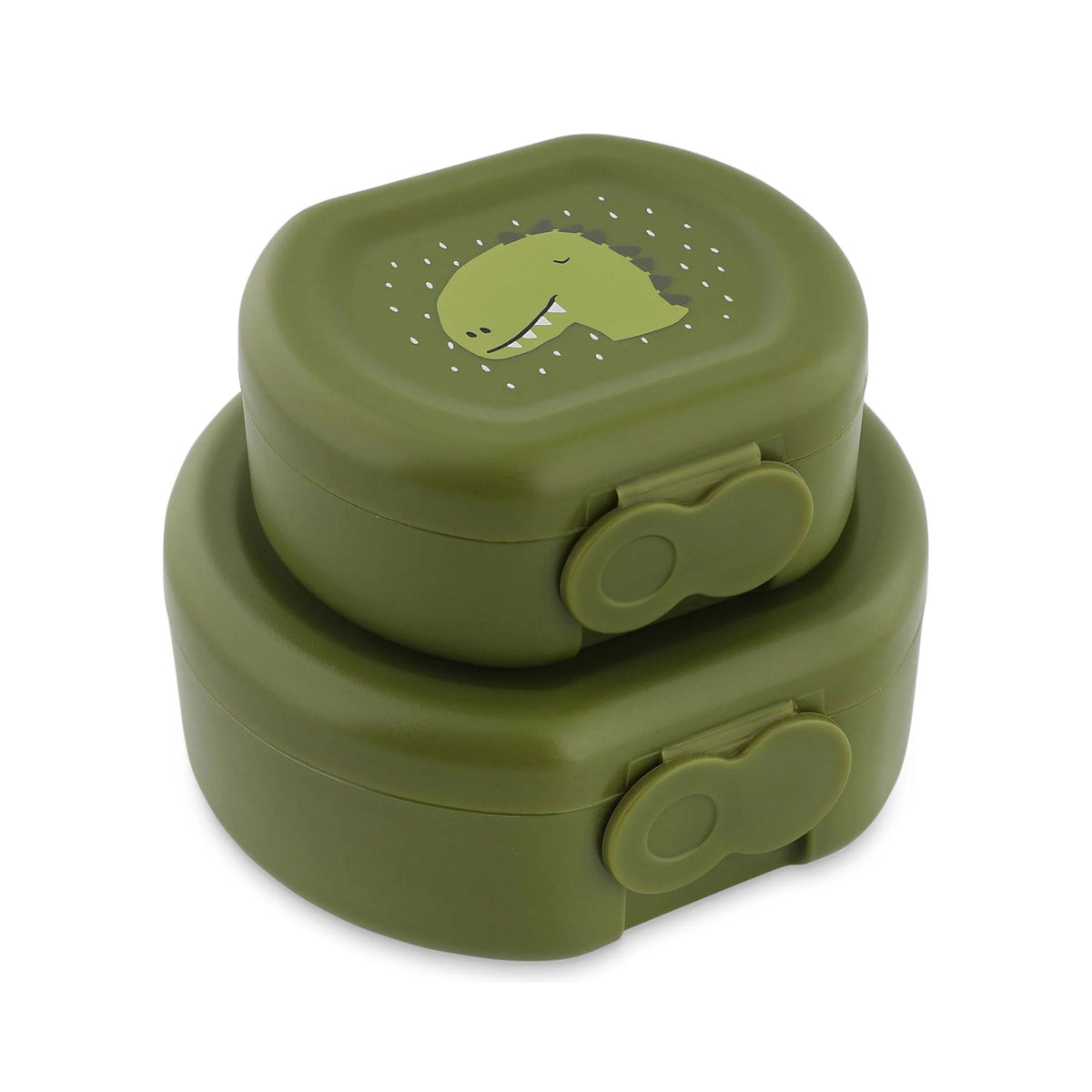 Snack box with clip (2pcs) - dino