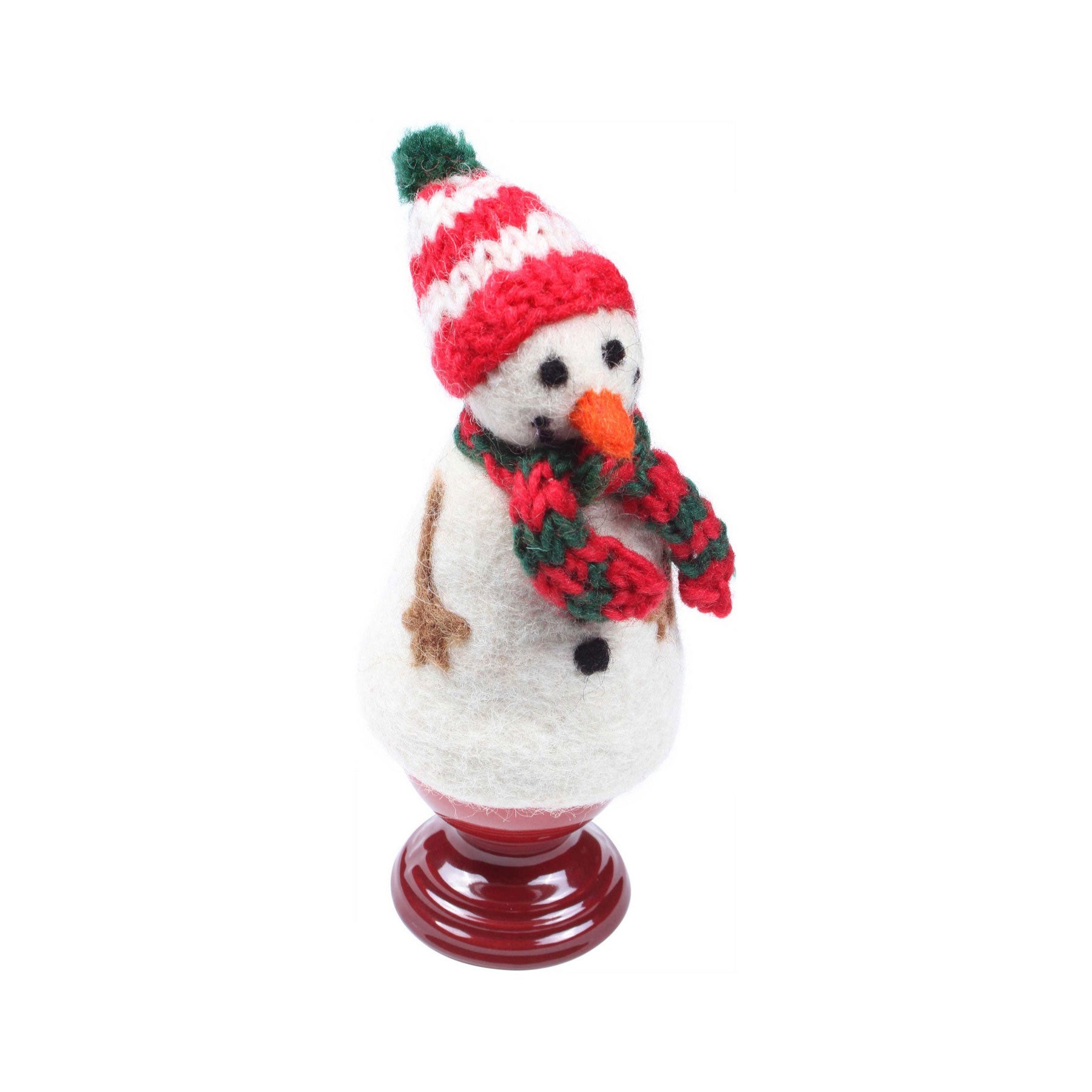 Snowman egg cosy