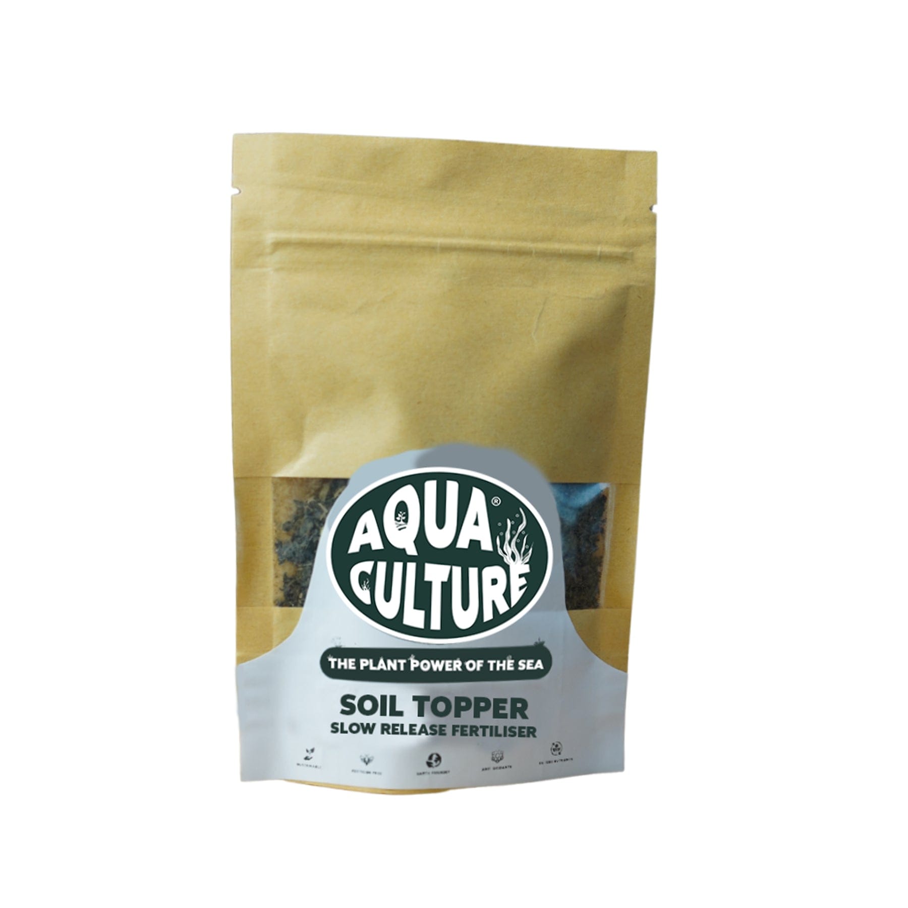 Dry seaweed slow release fertiliser soil topper 50g