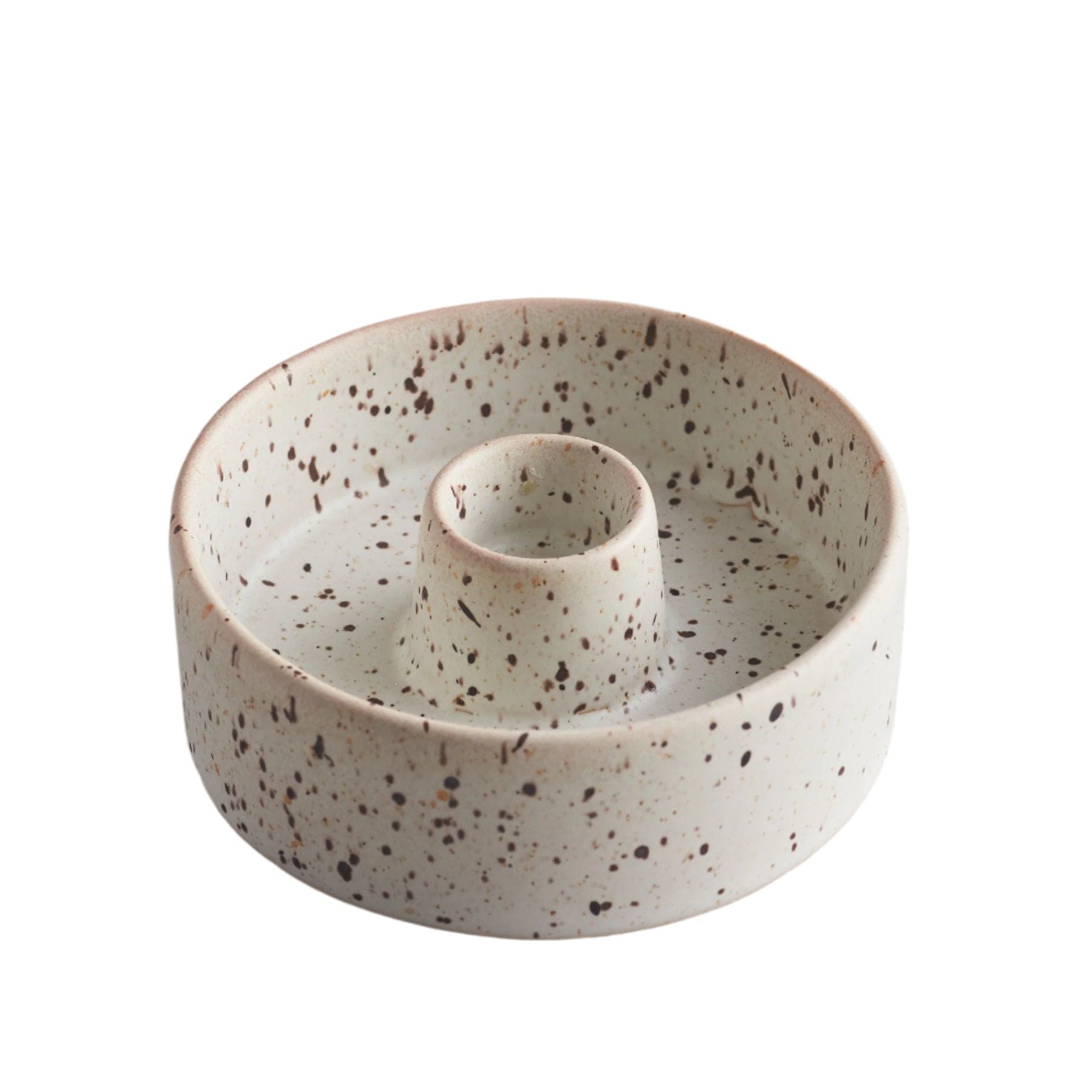 Speckled candle holder