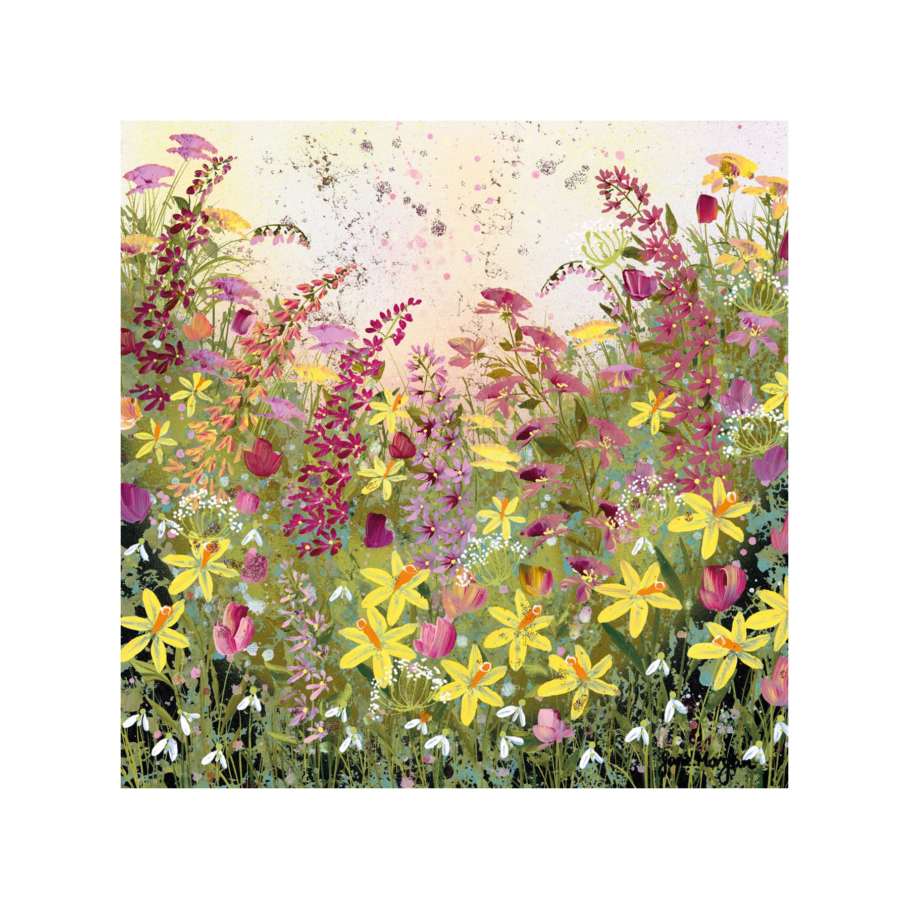 Spring sparkle greetings card