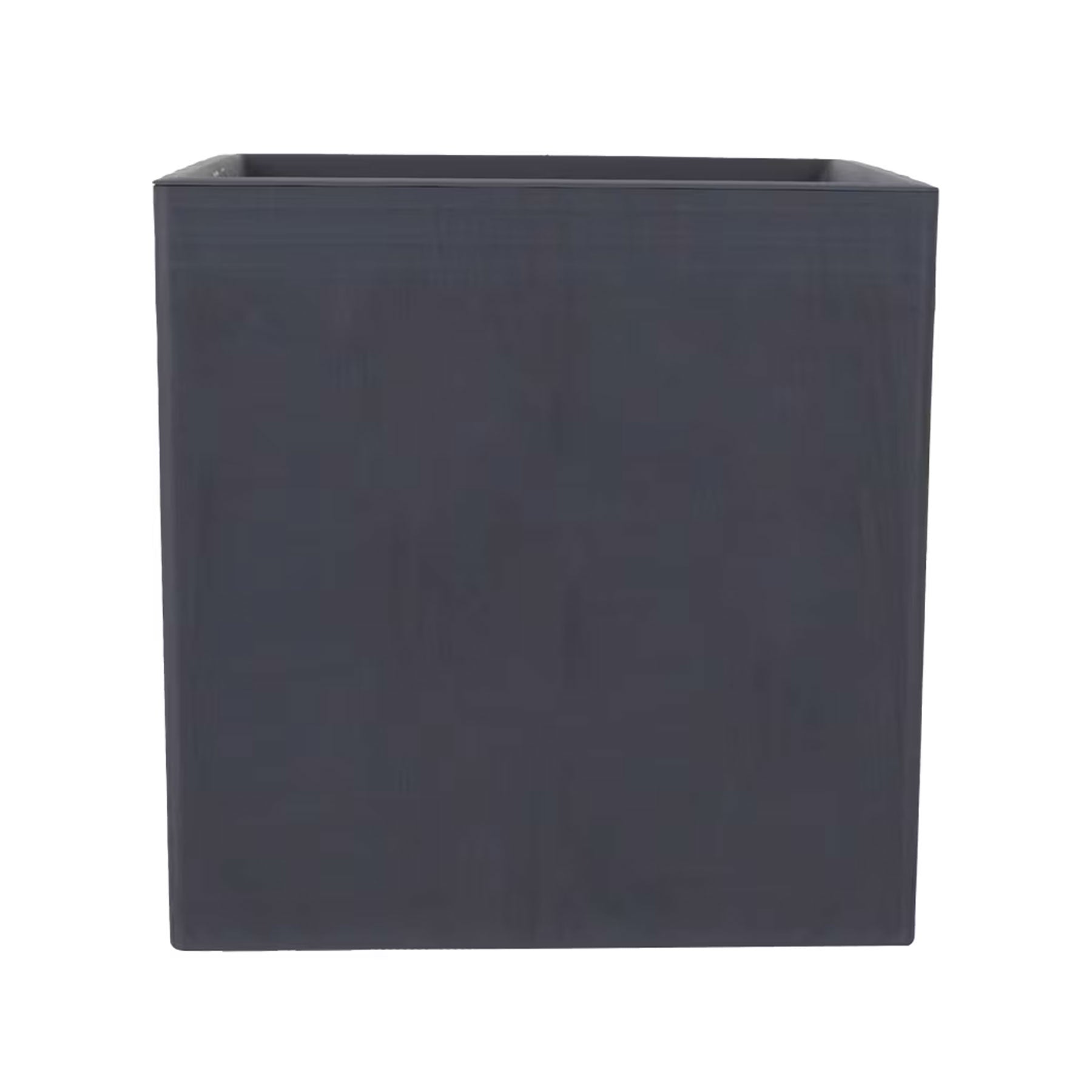 Ecomade recycled square planter charcoal 40cm