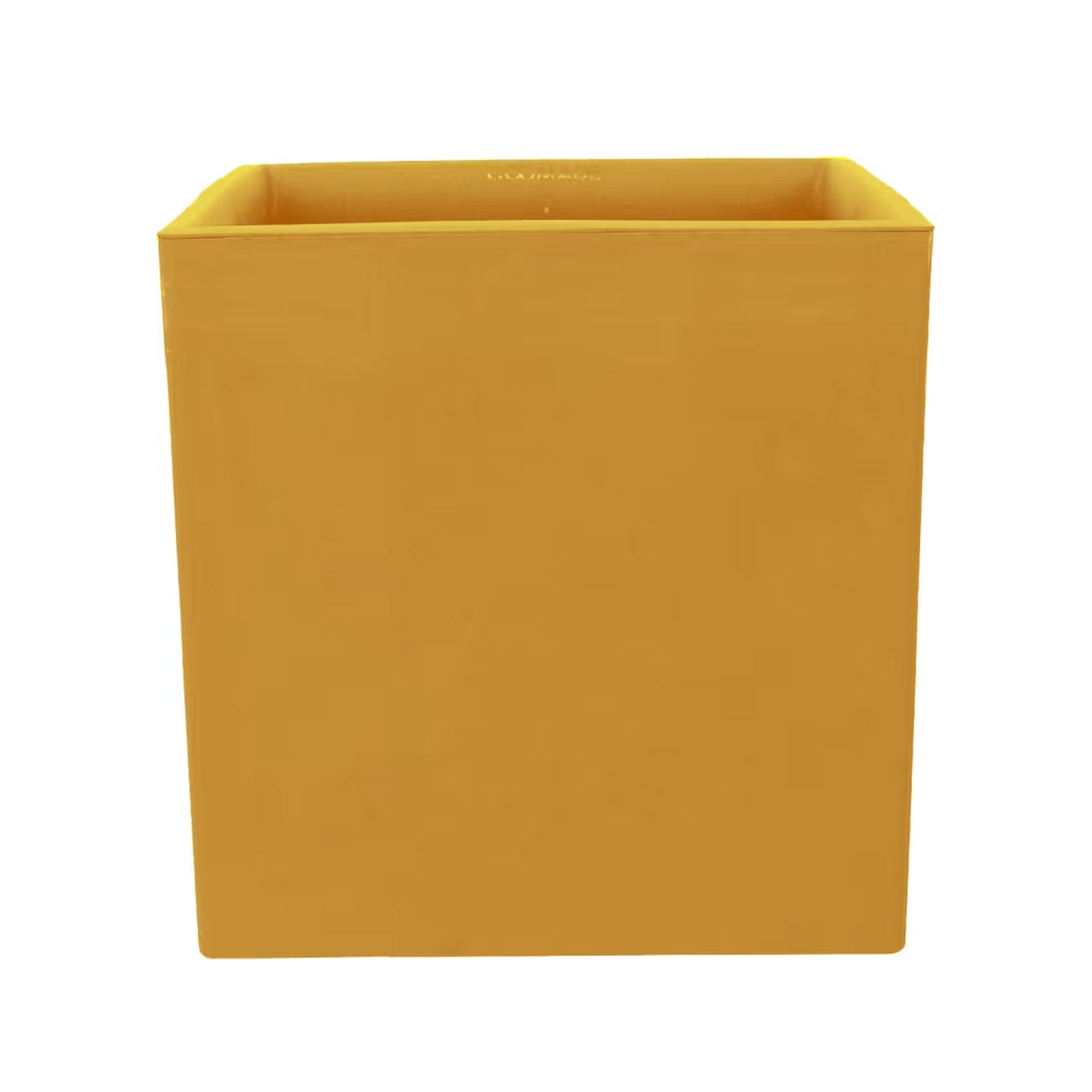Ecomade recycled square planter ochre 40cm