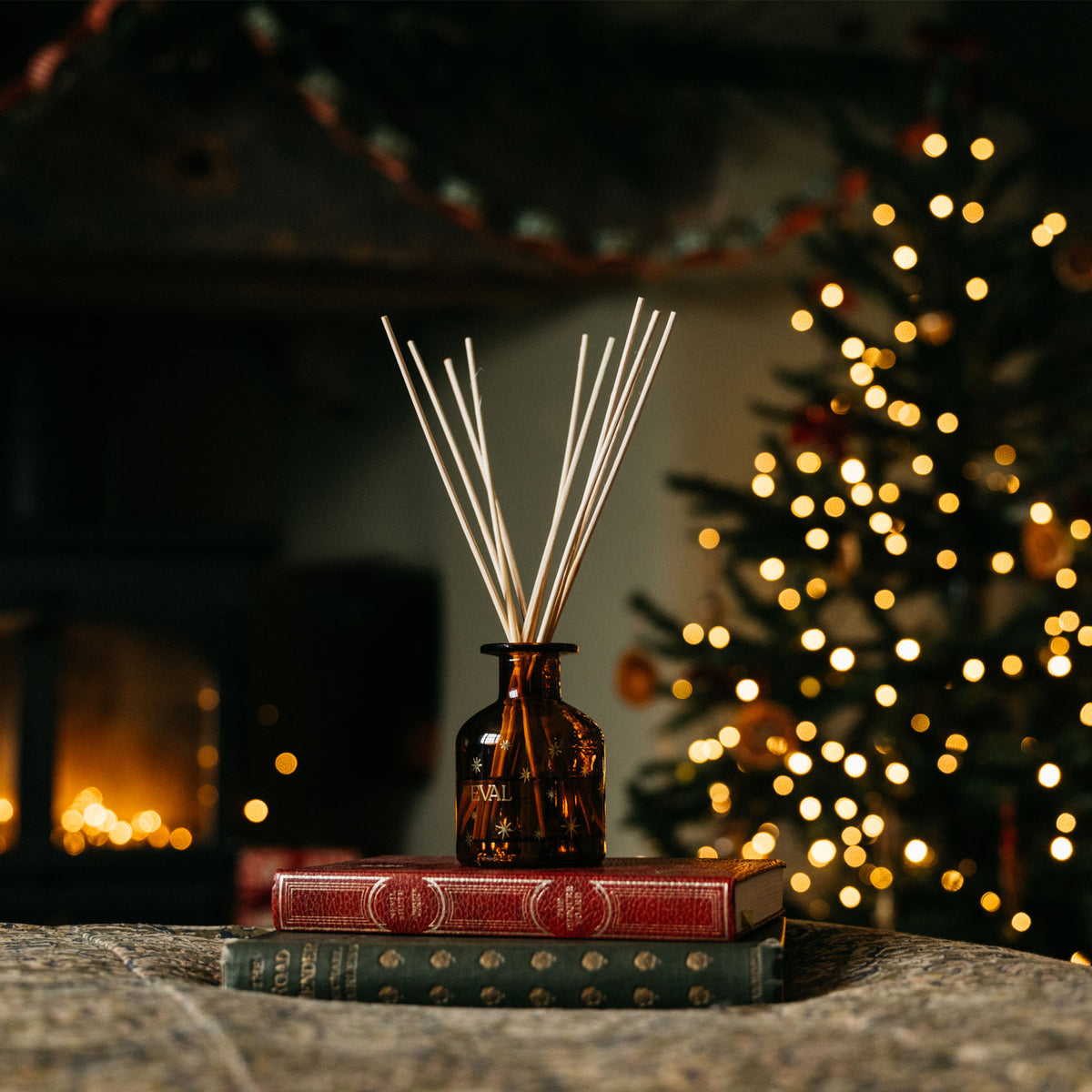Orange & cinnamon Christmas mini reed diffuser
