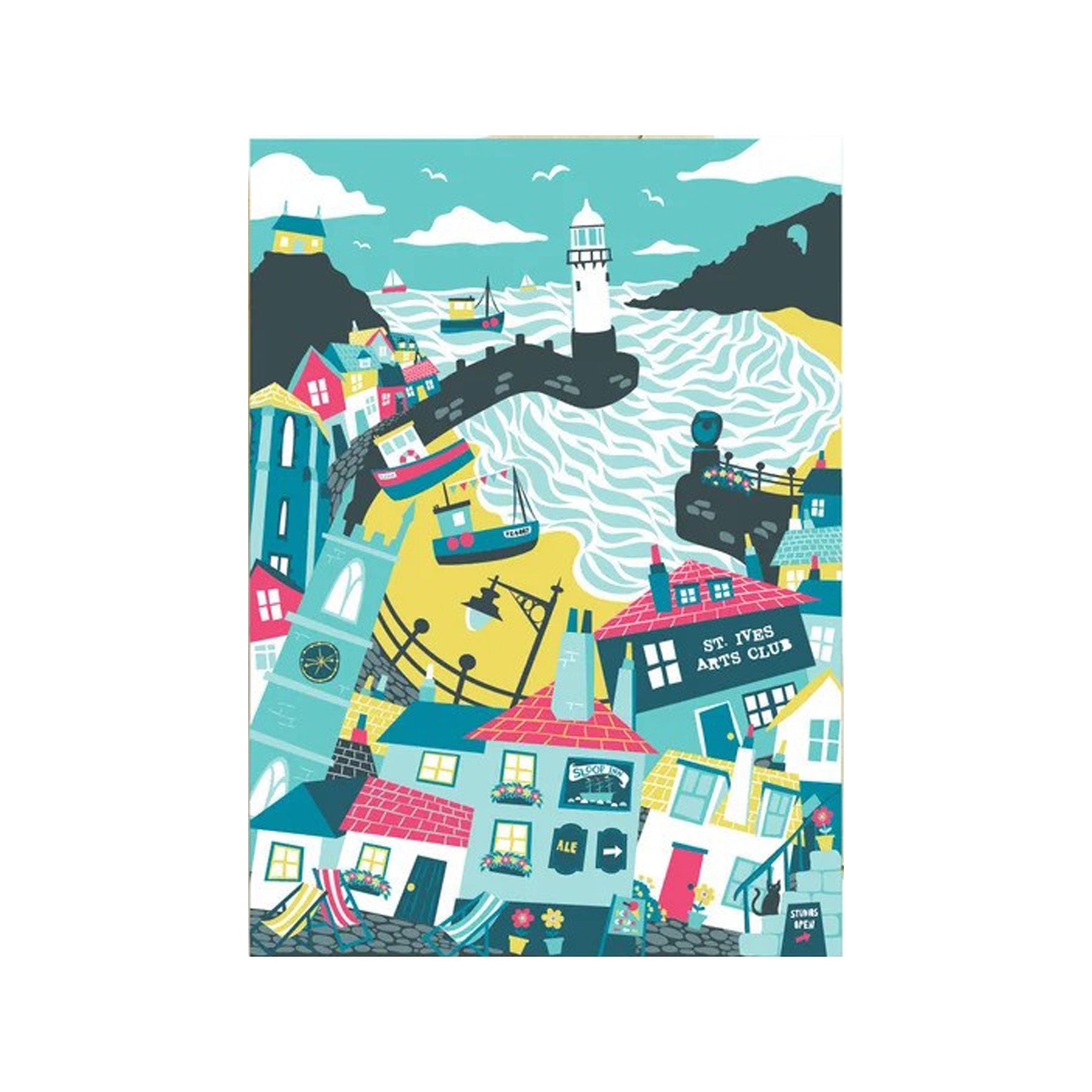 St Ives greetings card