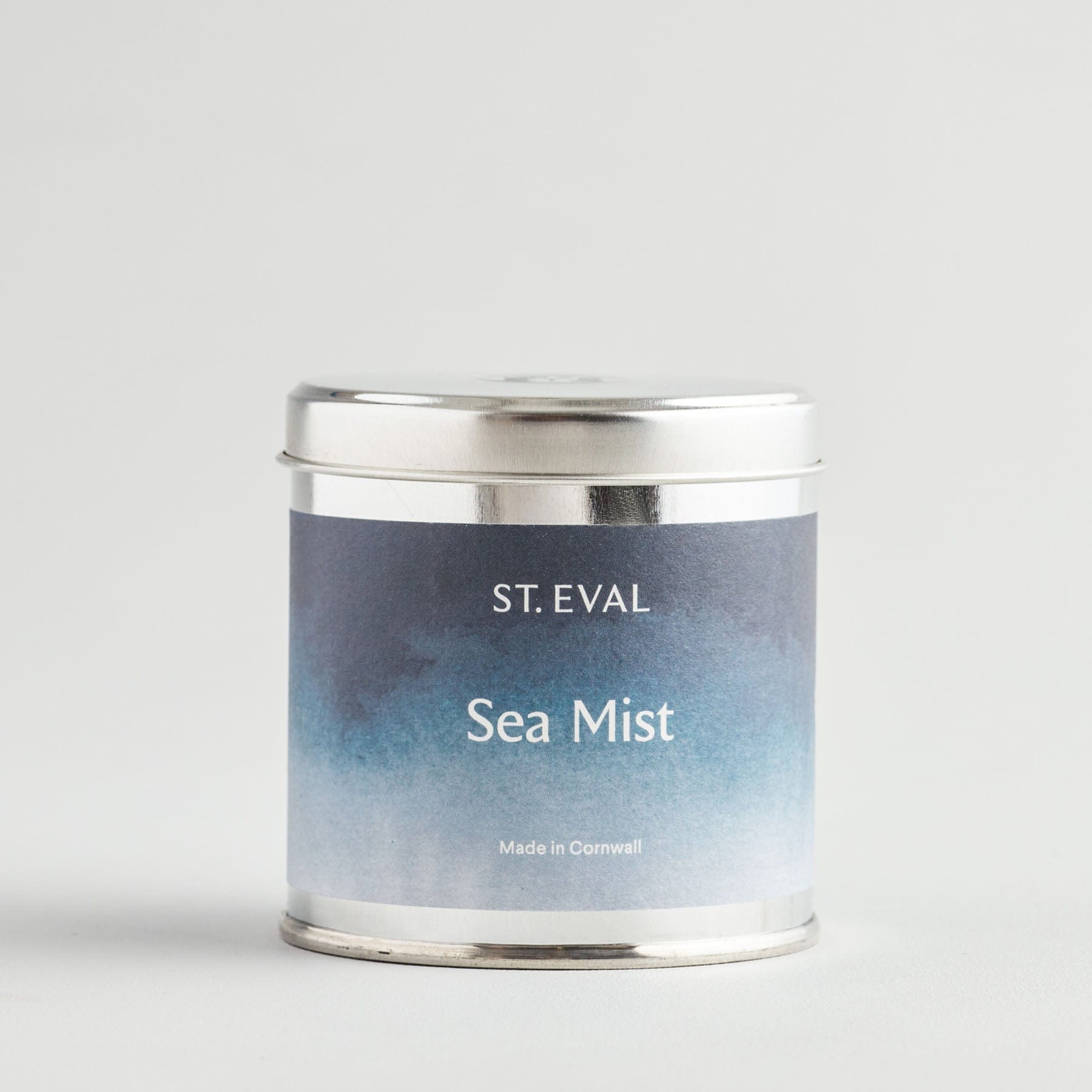 Sea mist coastal scented tin candle