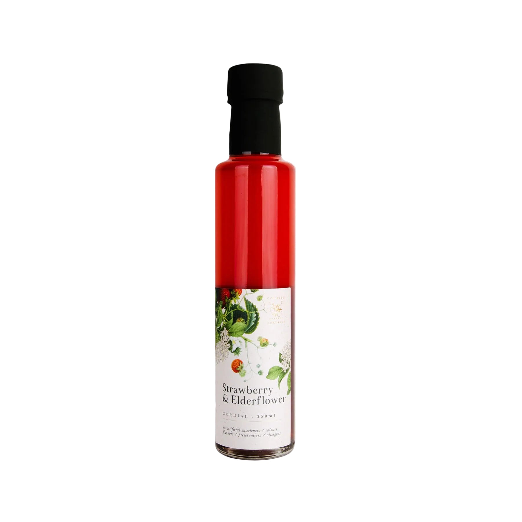 Strawberry & elderflower cordial 250ml