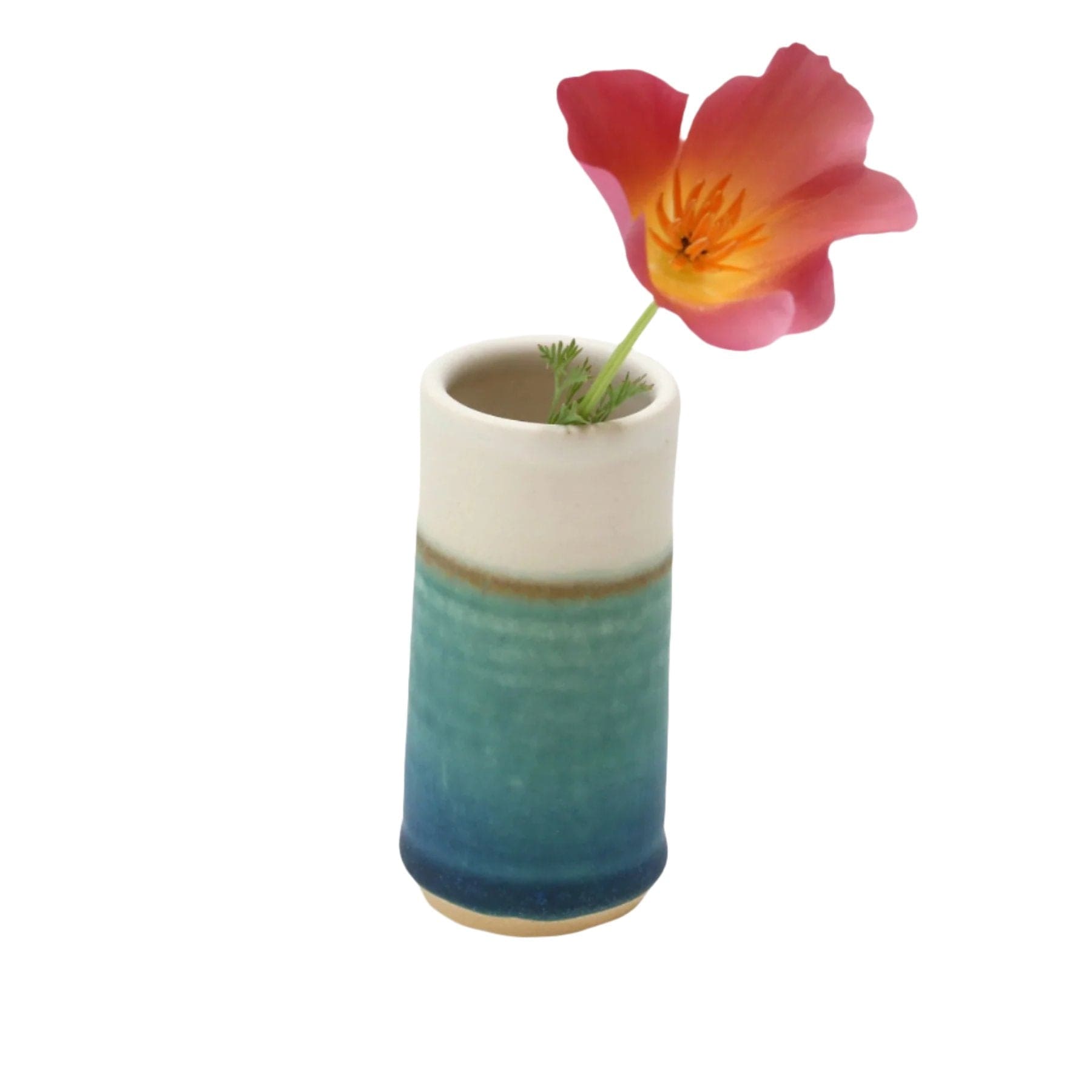 Summer seas cylinder bud vase