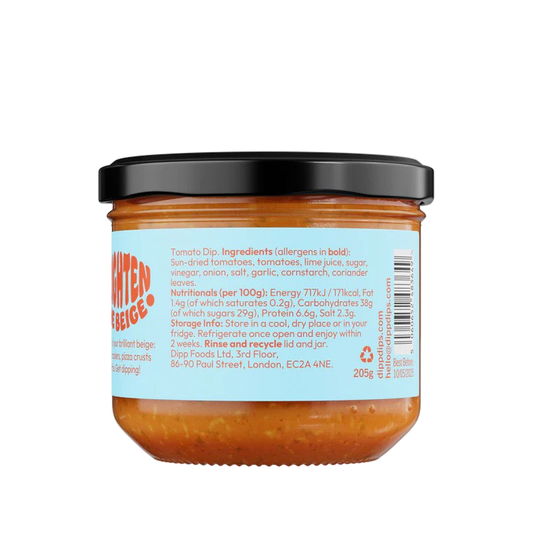 Sun roasted tomato dip 205g