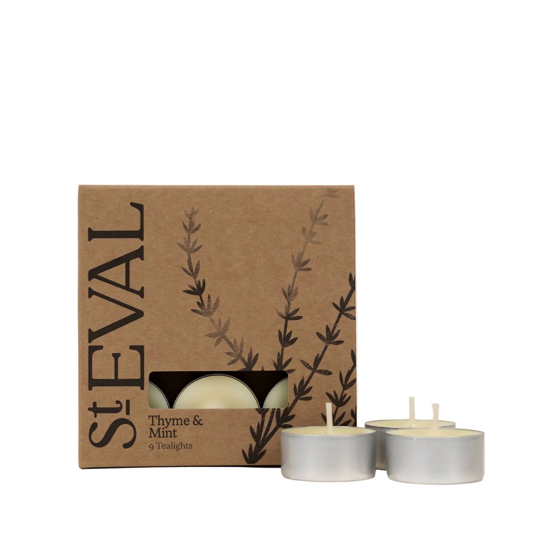 Thyme & mint scented tealights
