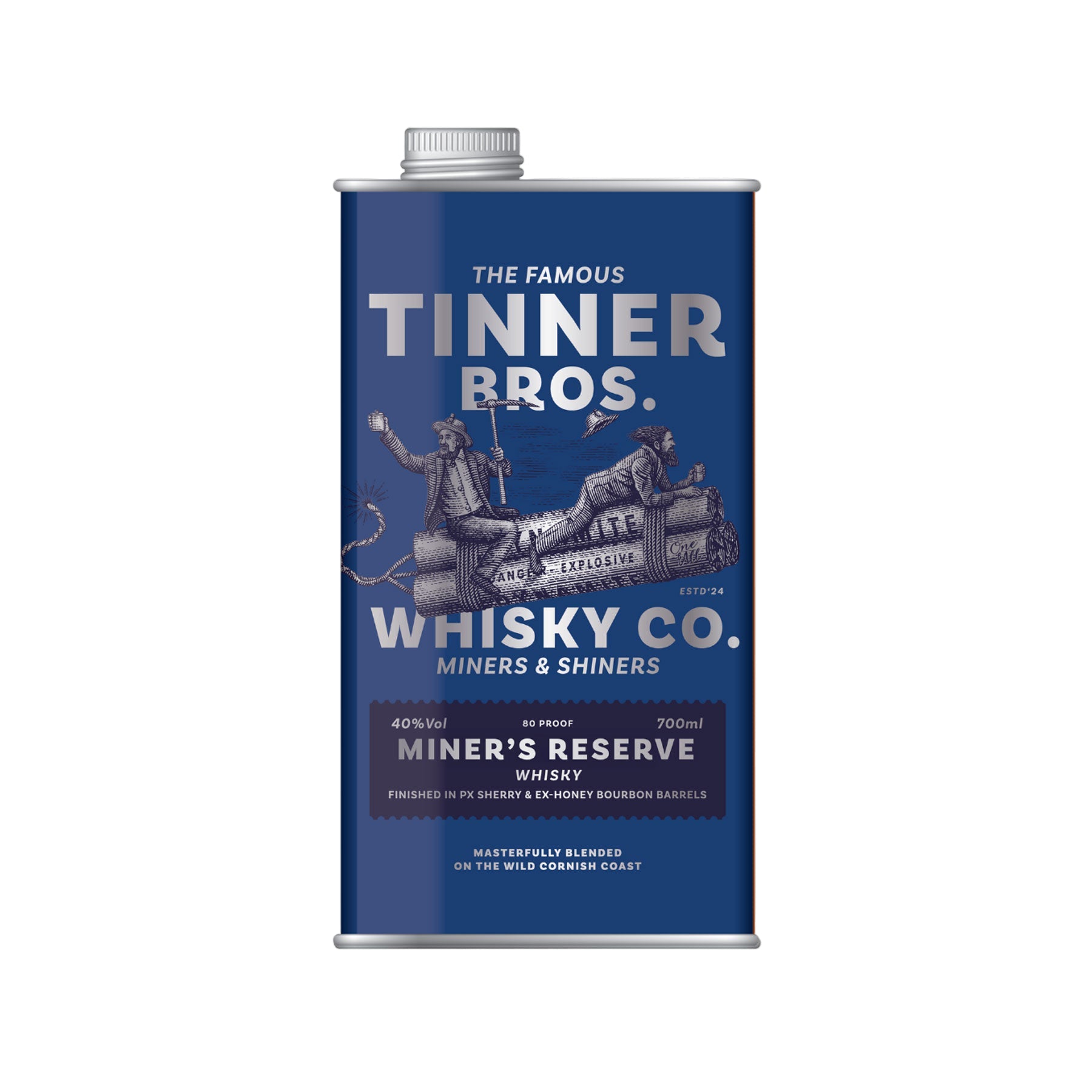 Tinner Bros miner's reserve whisky 70cl