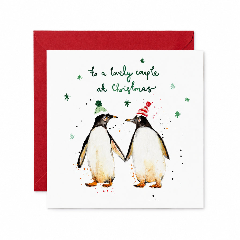 To a lovely couple at christmas card