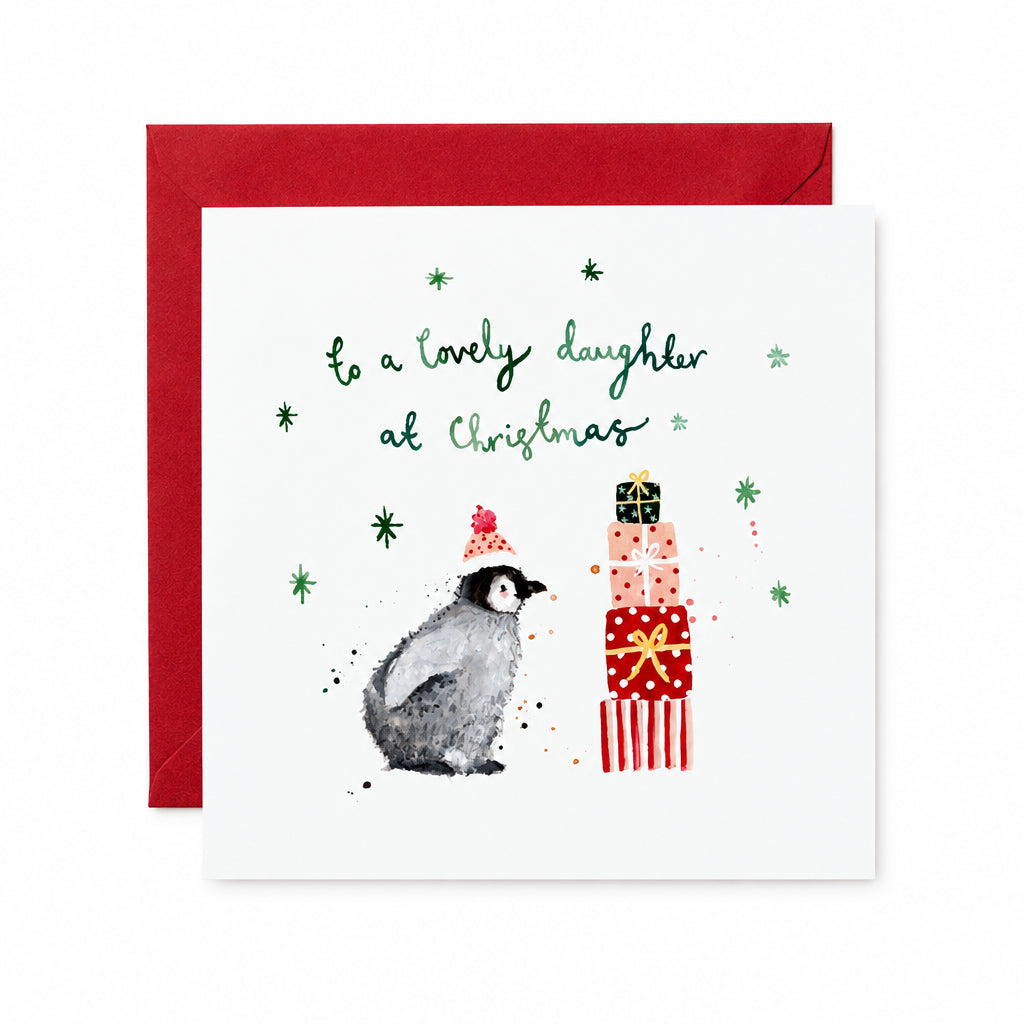 To a lovely daughter at christmas card