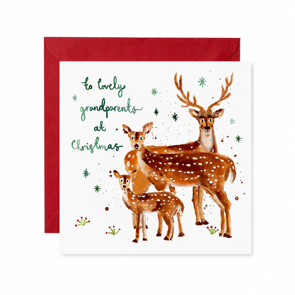 To lovely grandparents at Christmas card