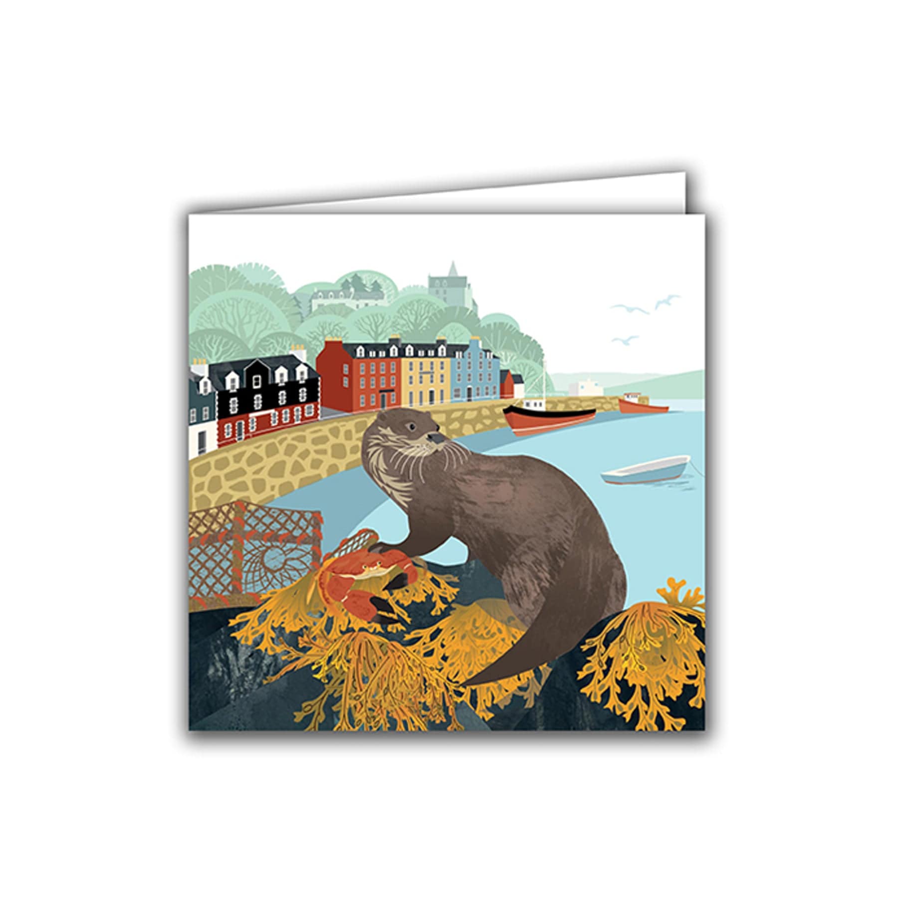 Tobermory otter greetings card