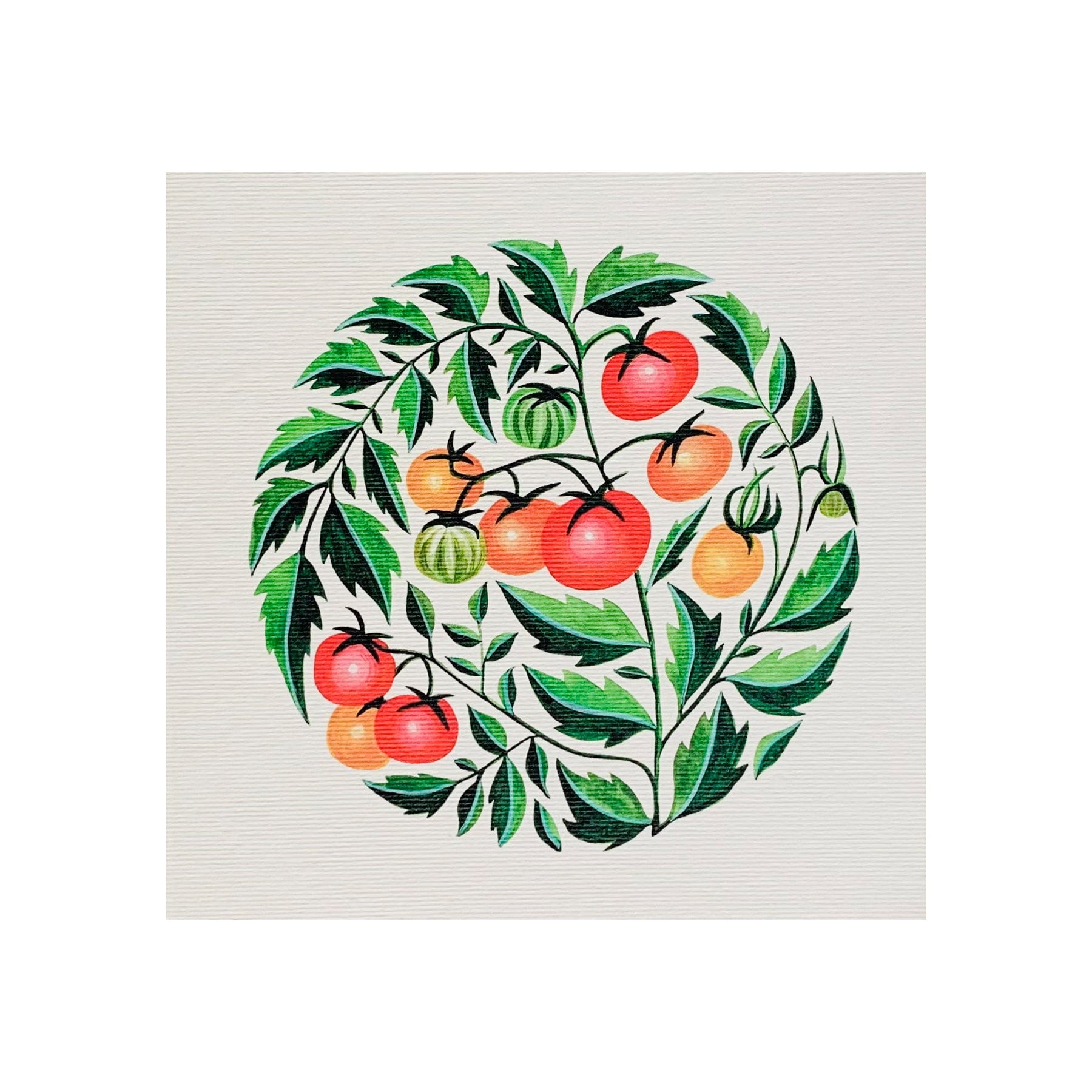 Tomatoes greetings card