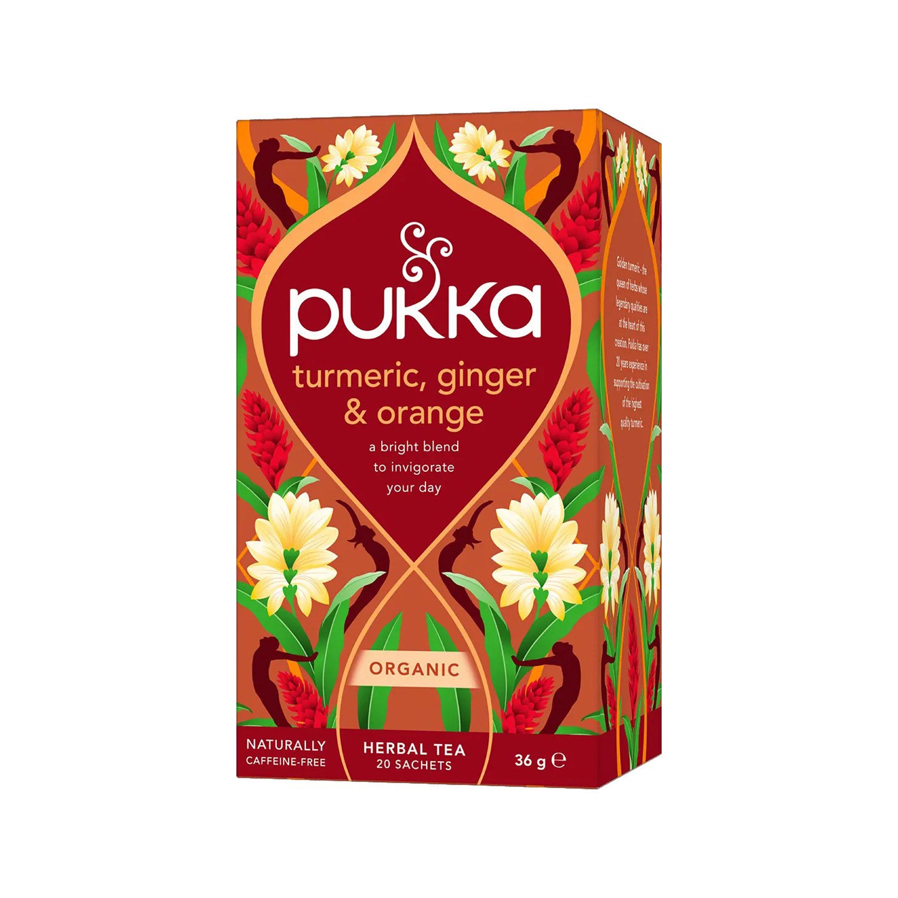 Turmeric, ginger & orange 20 tea bags