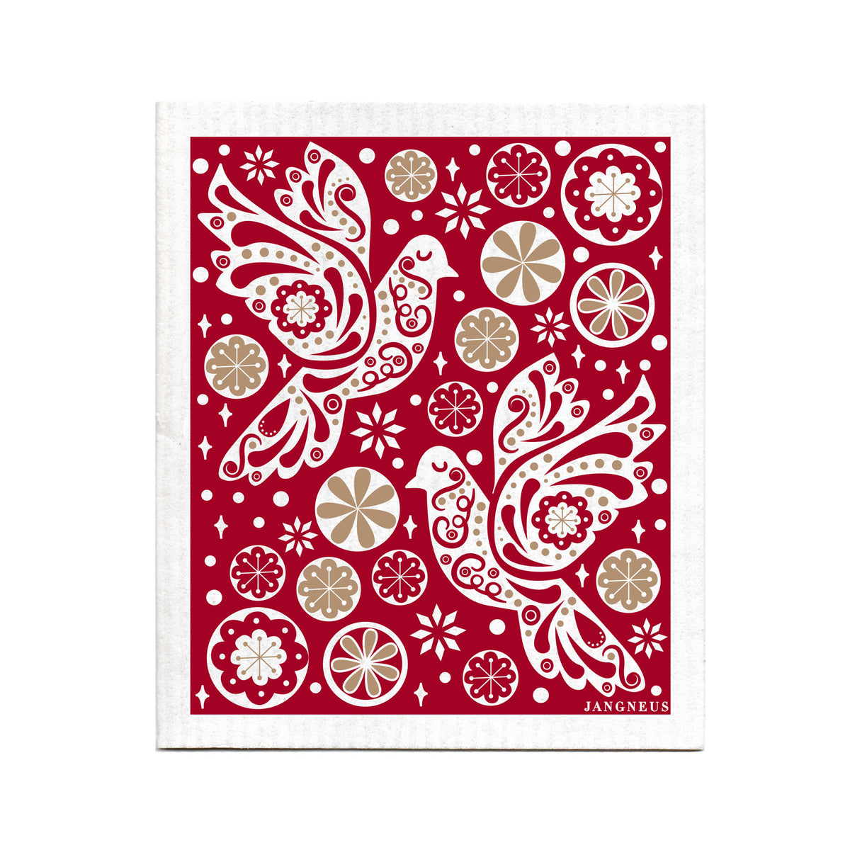 Turtle dove dishcloth