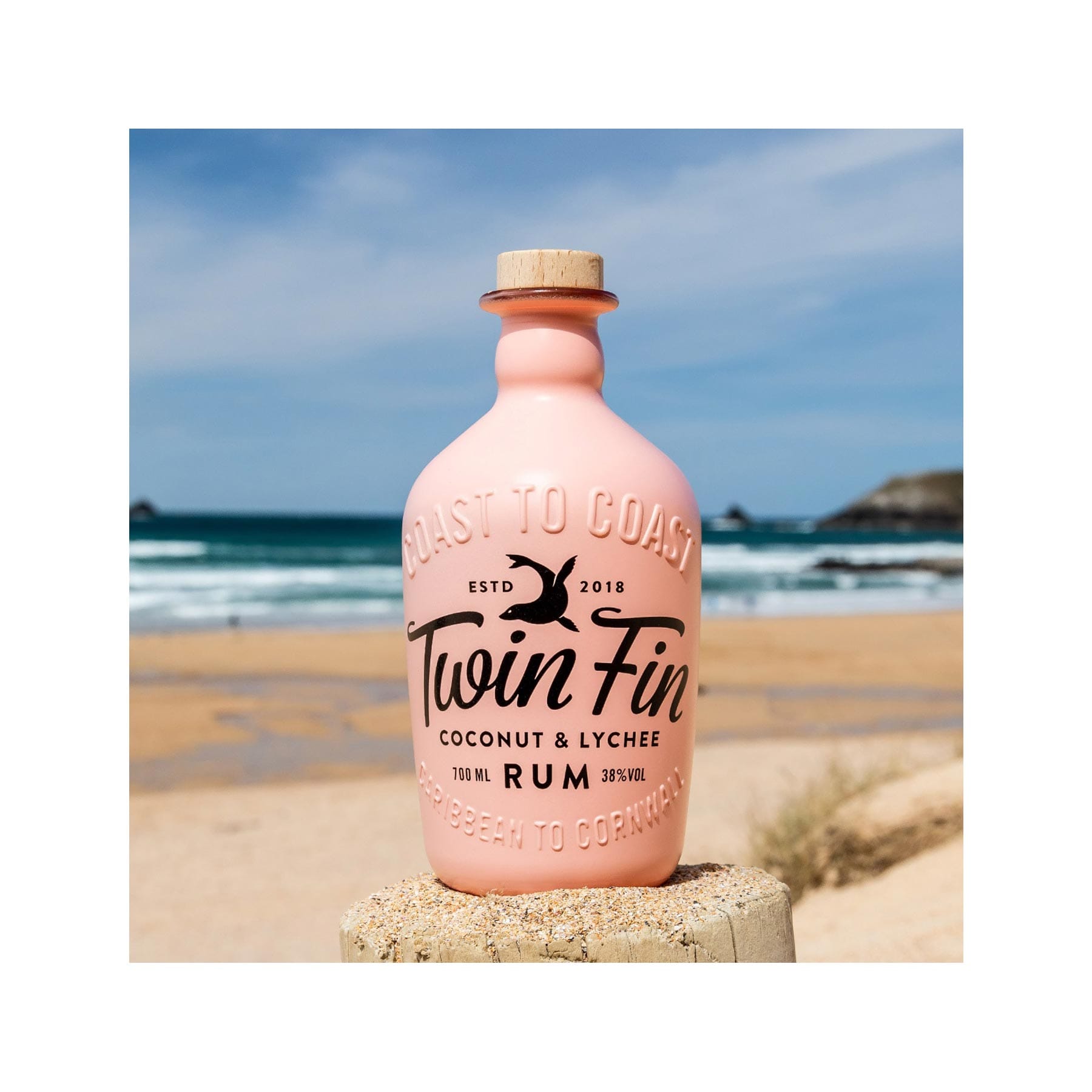 Coconut & lychee rum 70cl