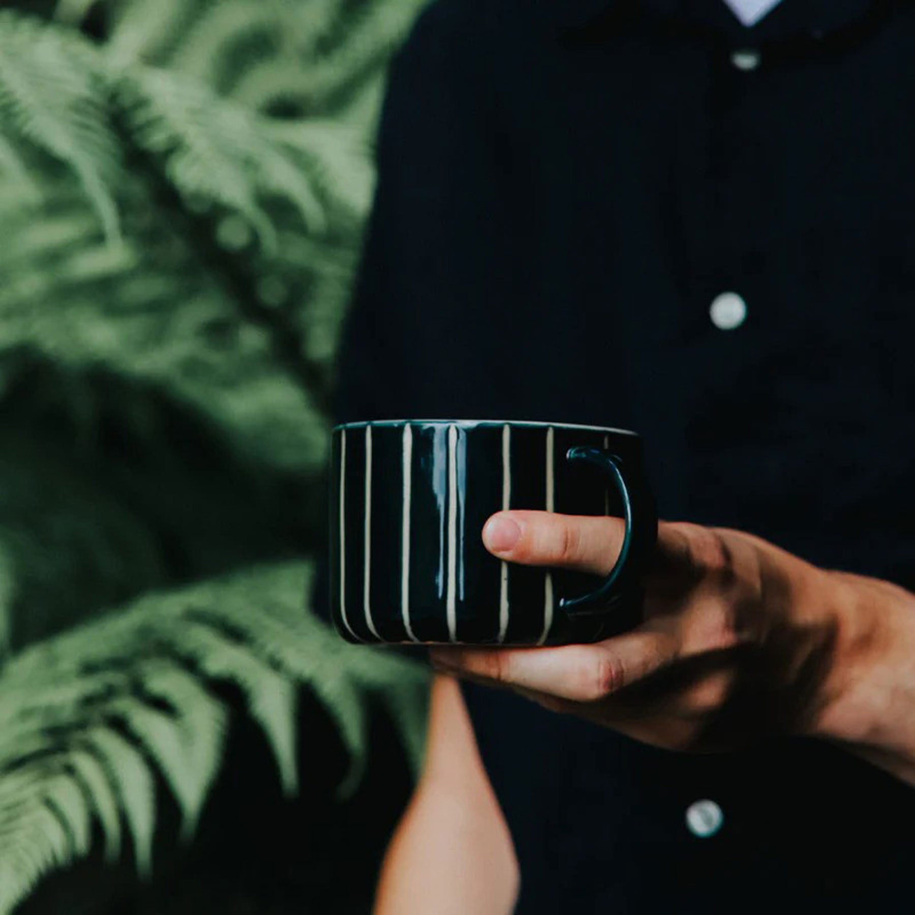 Vervain mug sea green