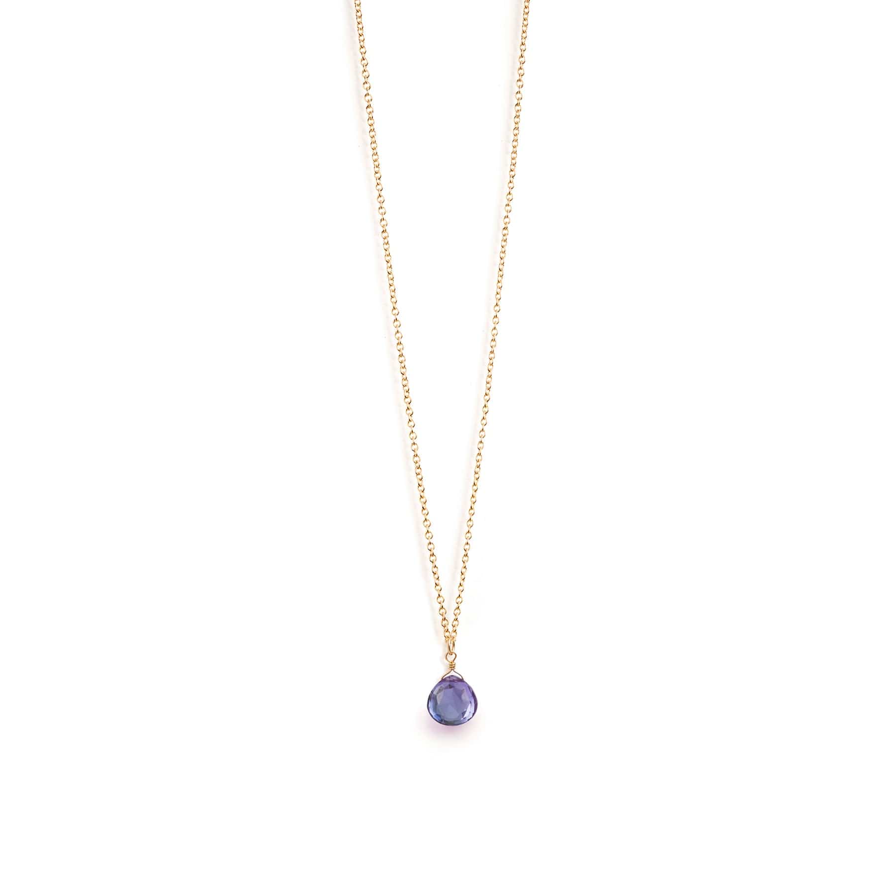 Alexandrite quartz pendant necklace