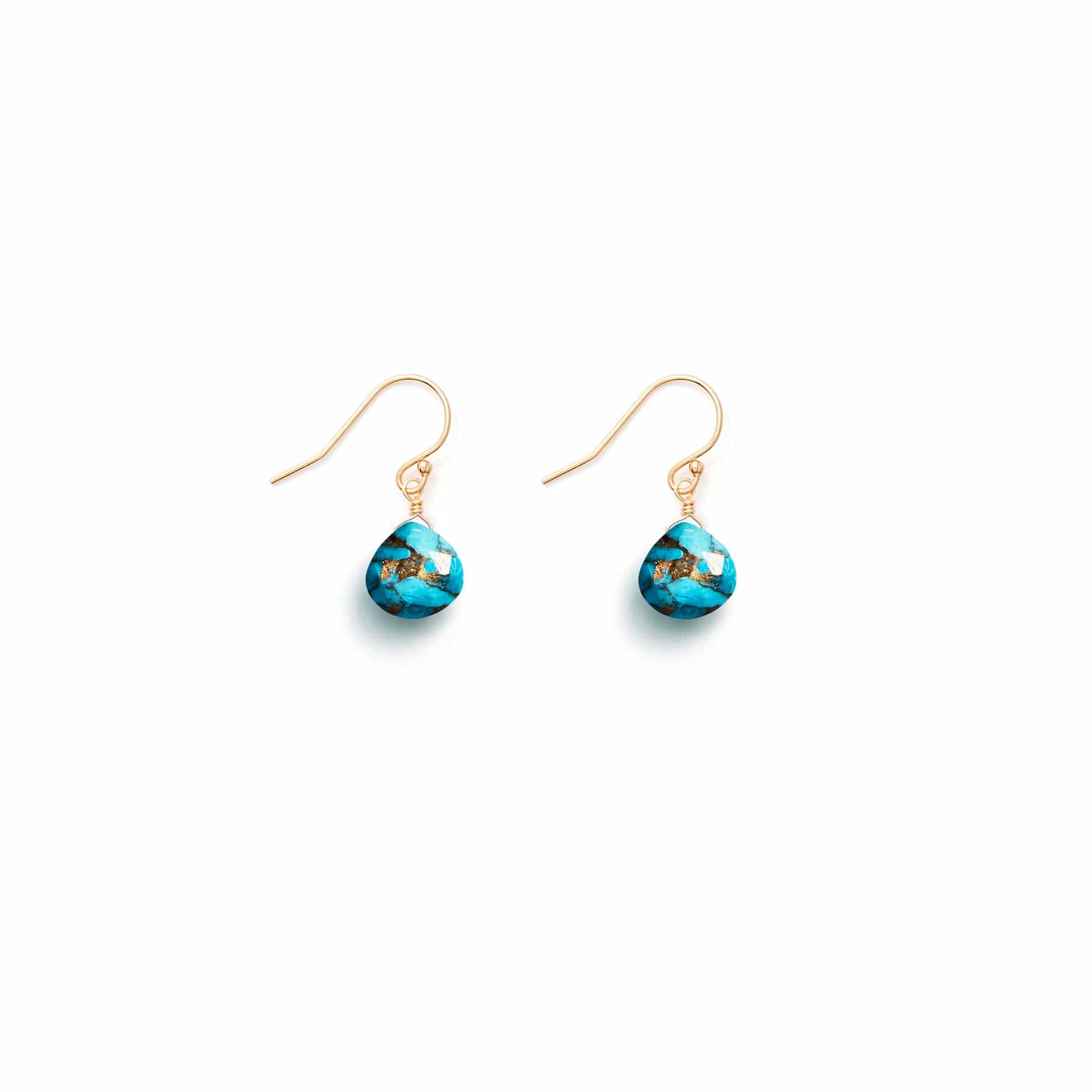 Mohave turquoise isla drop earrings