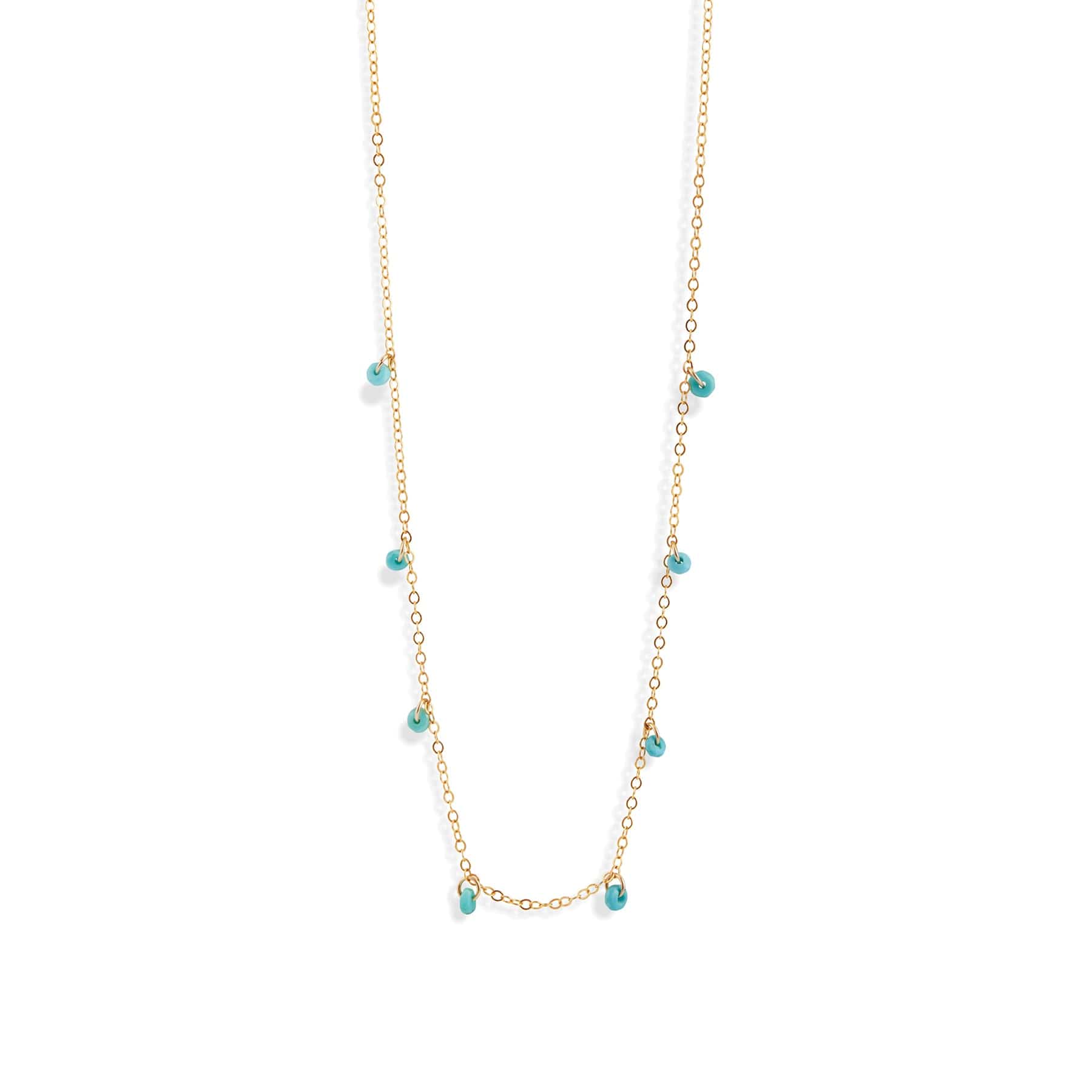 Turquoise telltale necklace