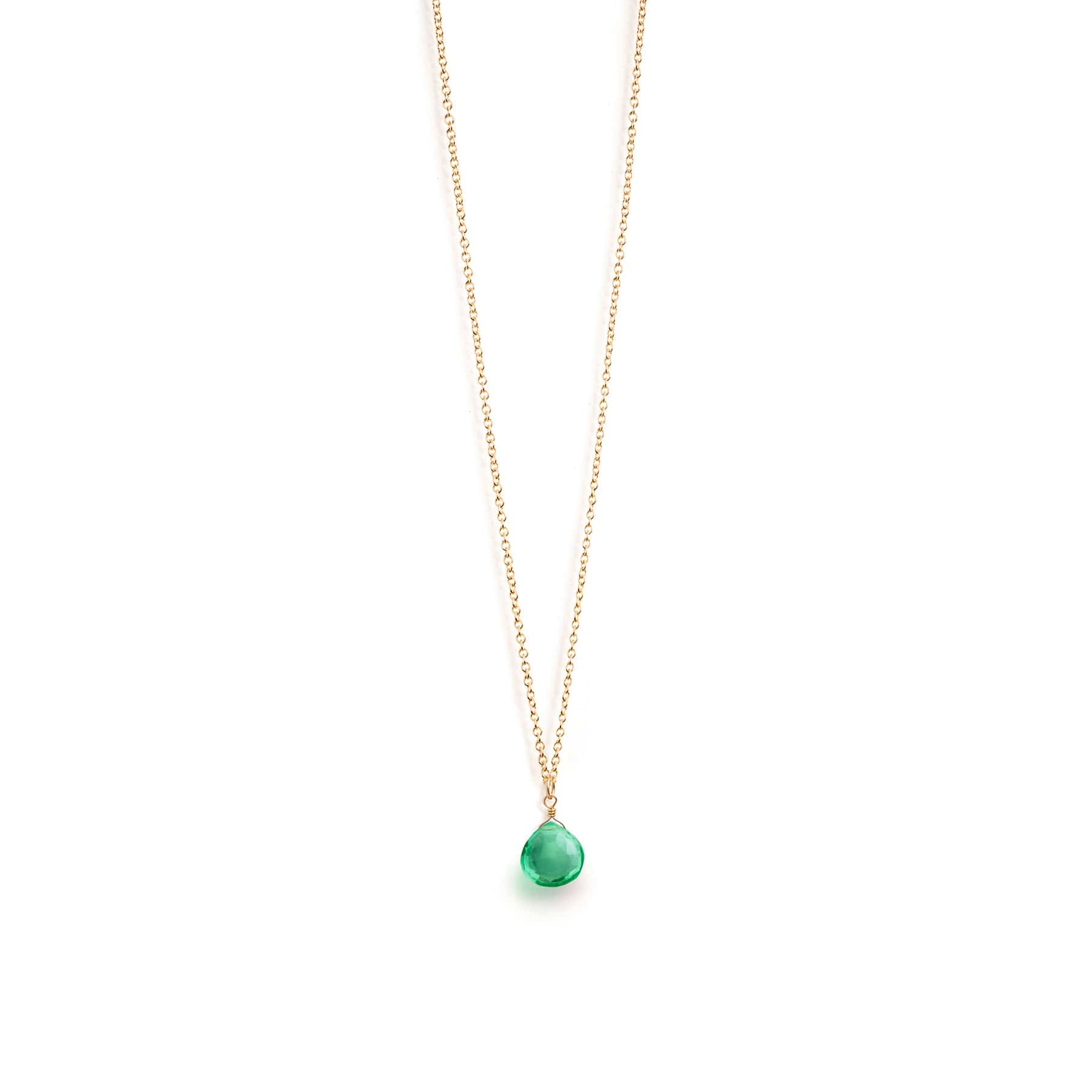 Seafoam quartz pendant necklace