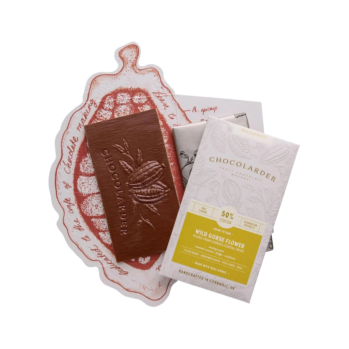 Wild gorse flower 50% milk chocolate 70g
