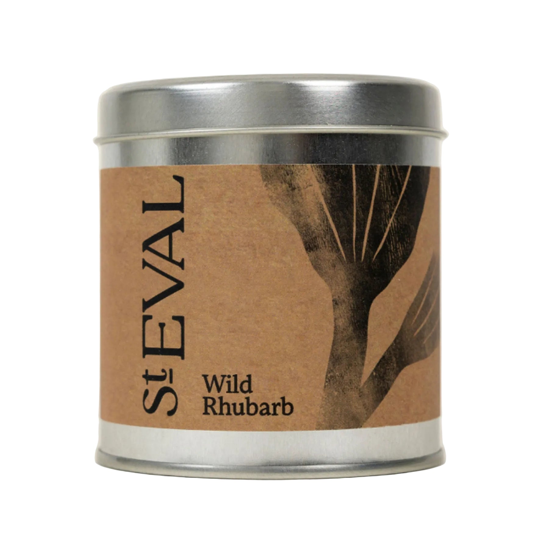 Wild rhubarb scented tin candle