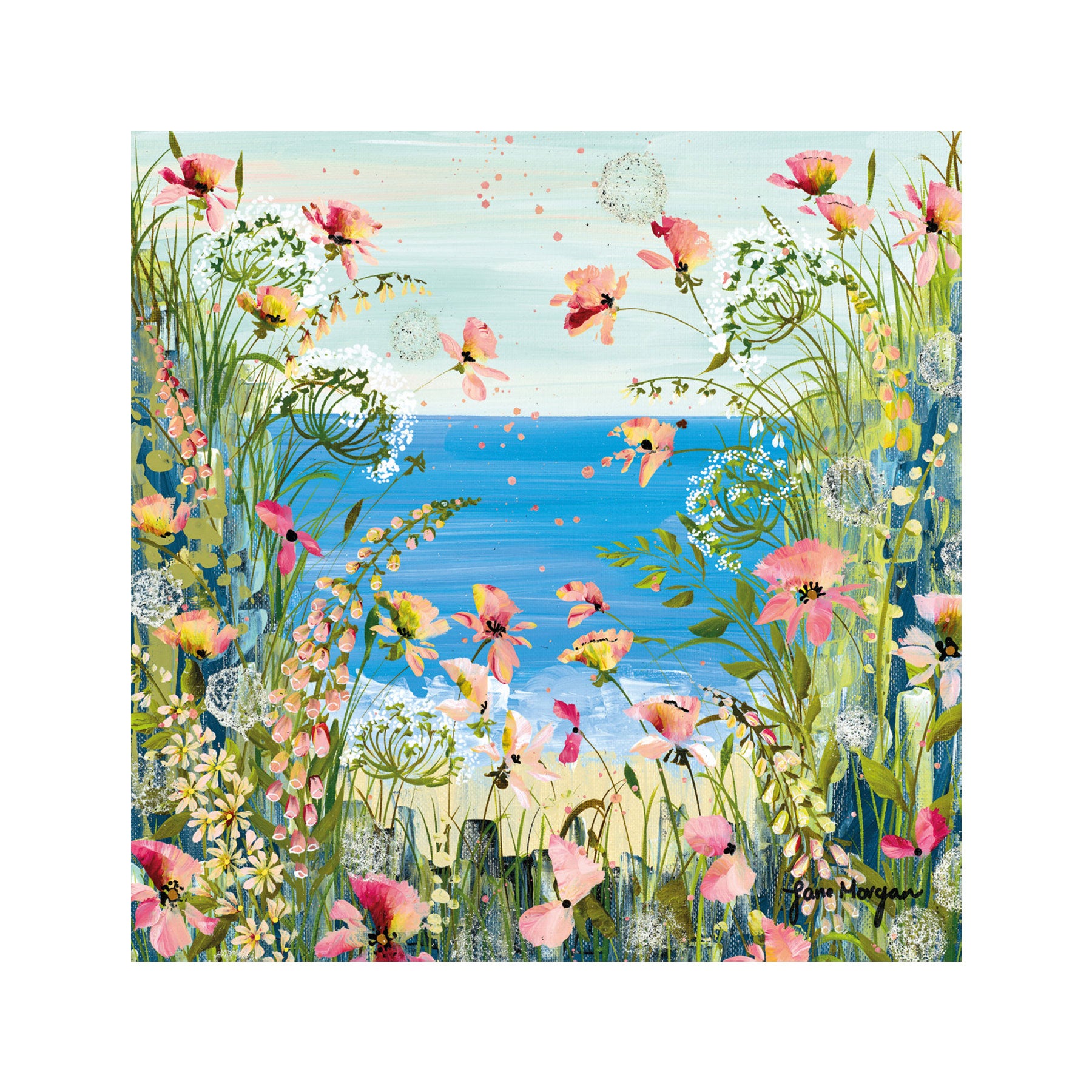 Wildflower cove greetings card