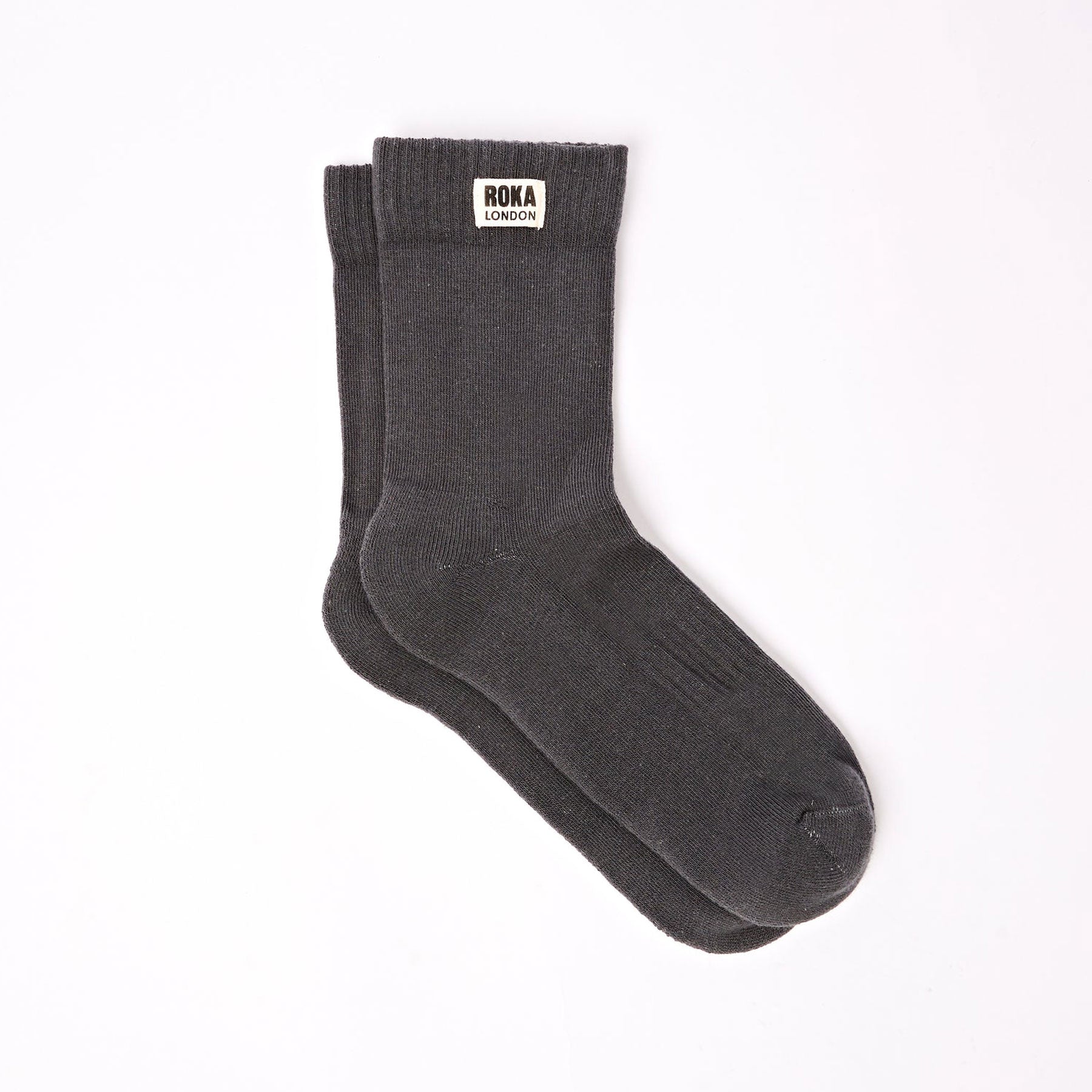 Wimbledon crew socks faded black