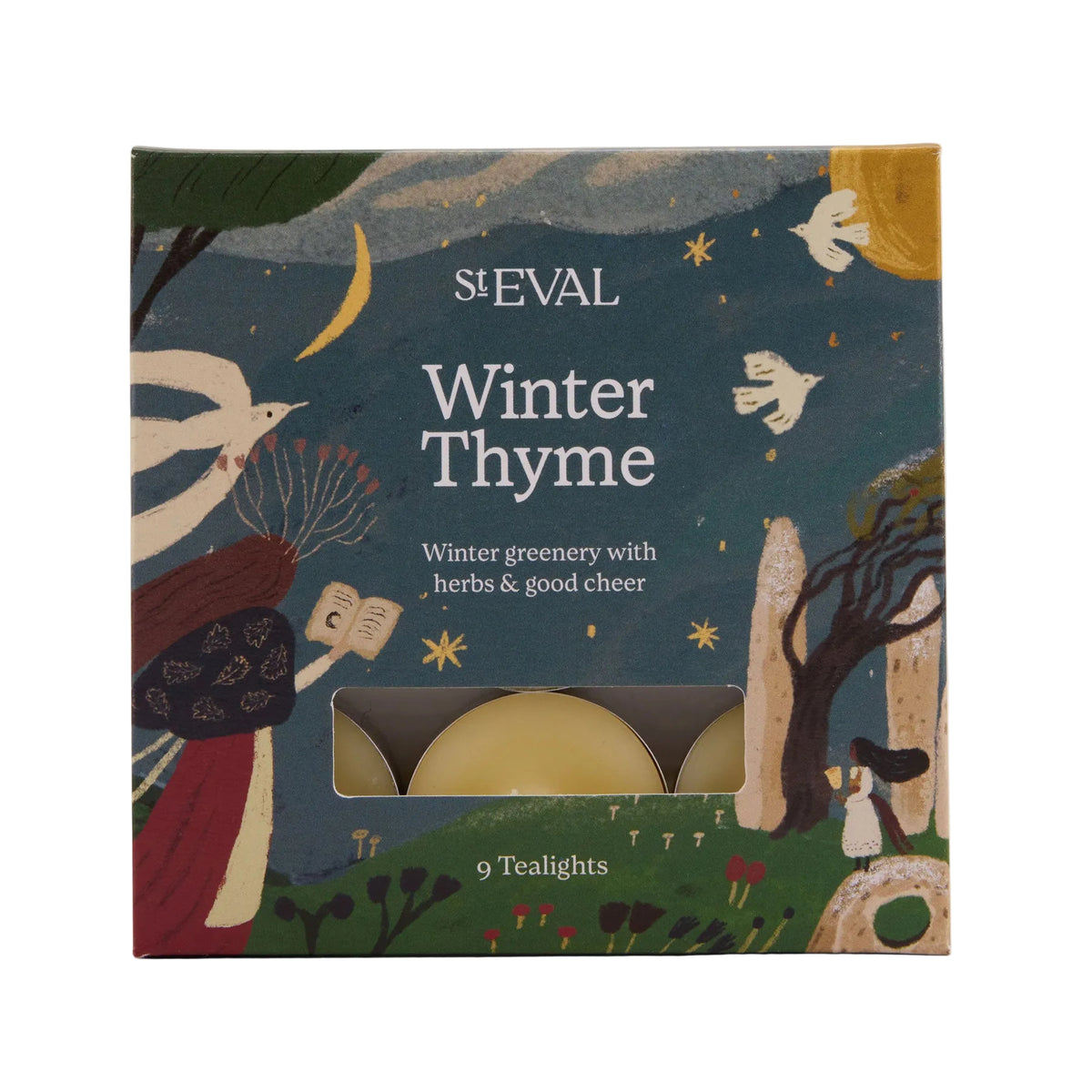 Winter thyme scented tealights