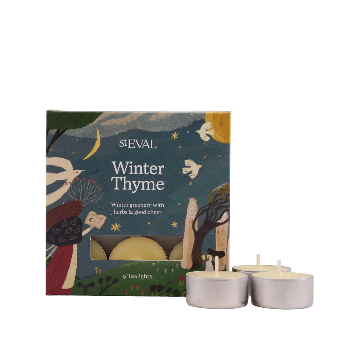 Winter thyme scented tealights