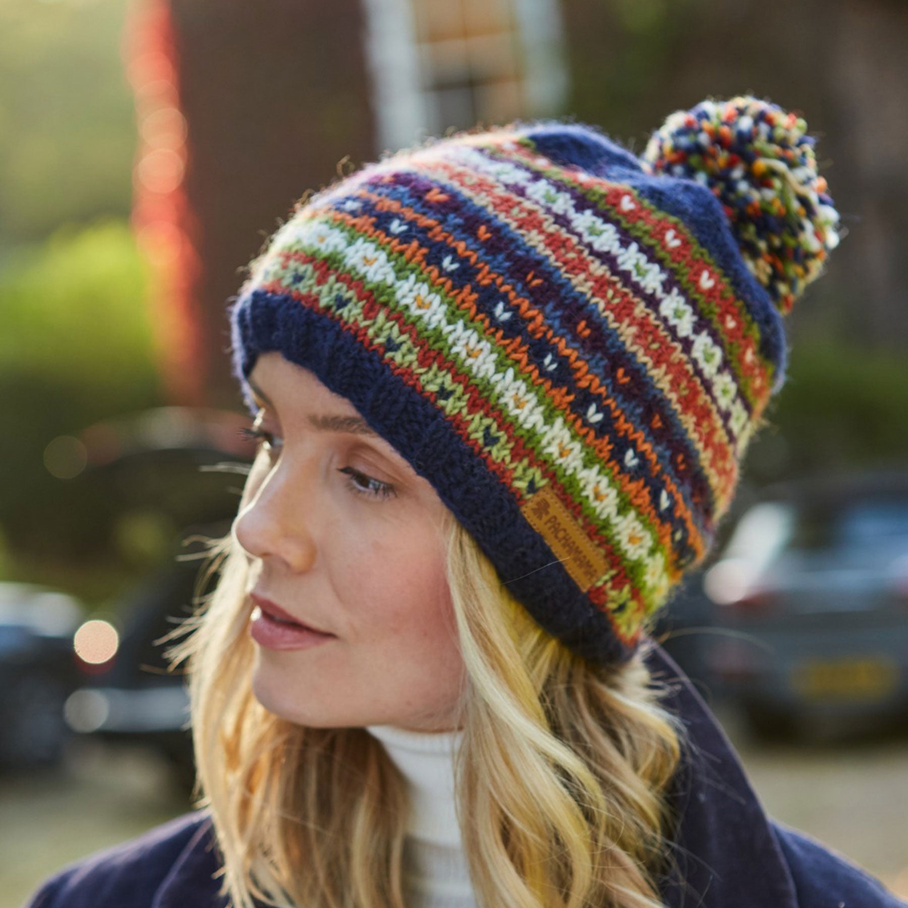 Womens colorado bobble beanie