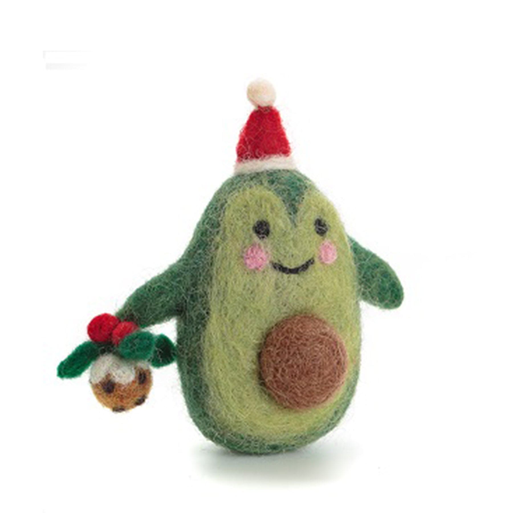 Christmas avocado hanging decoration