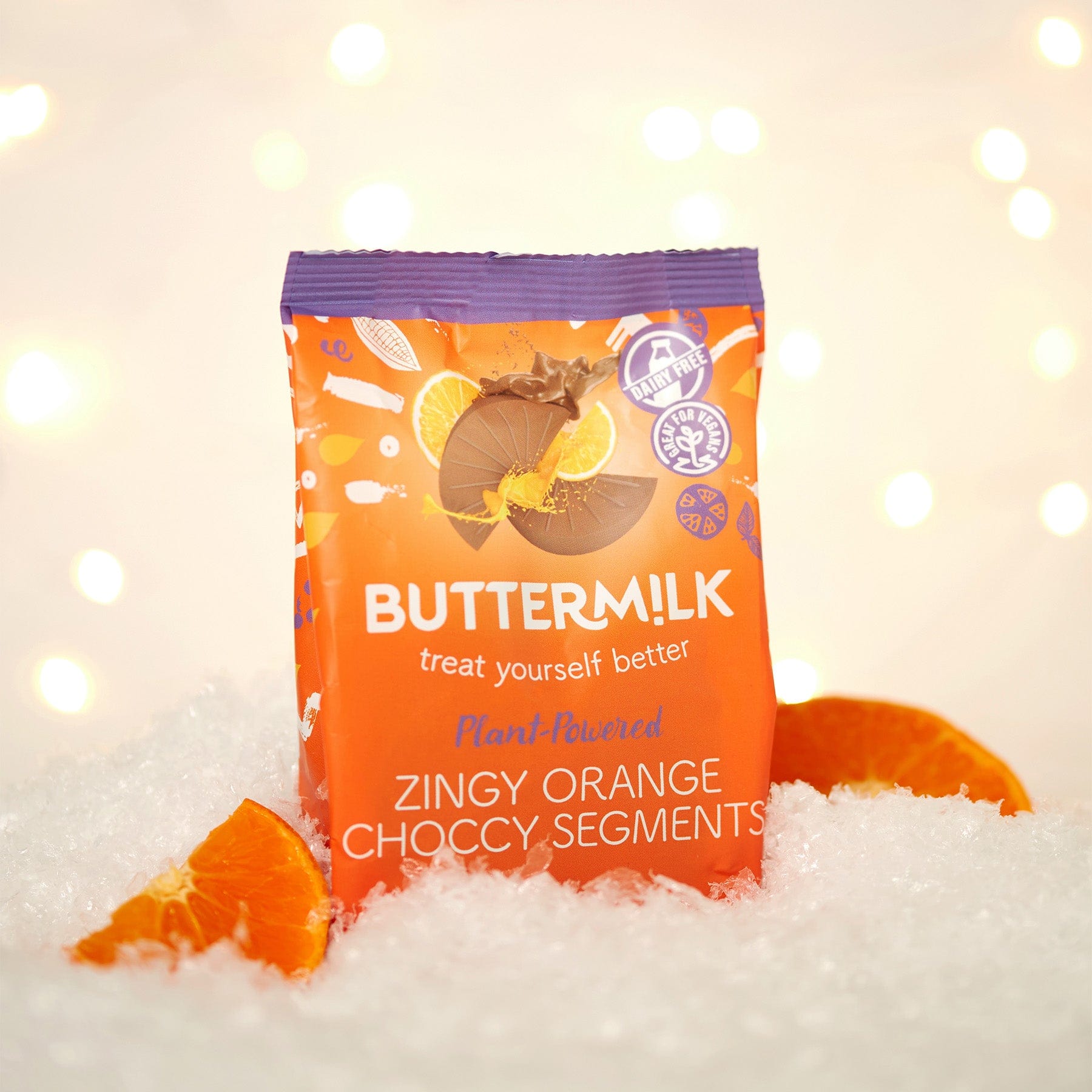 Zingy orange choccy segments 100g