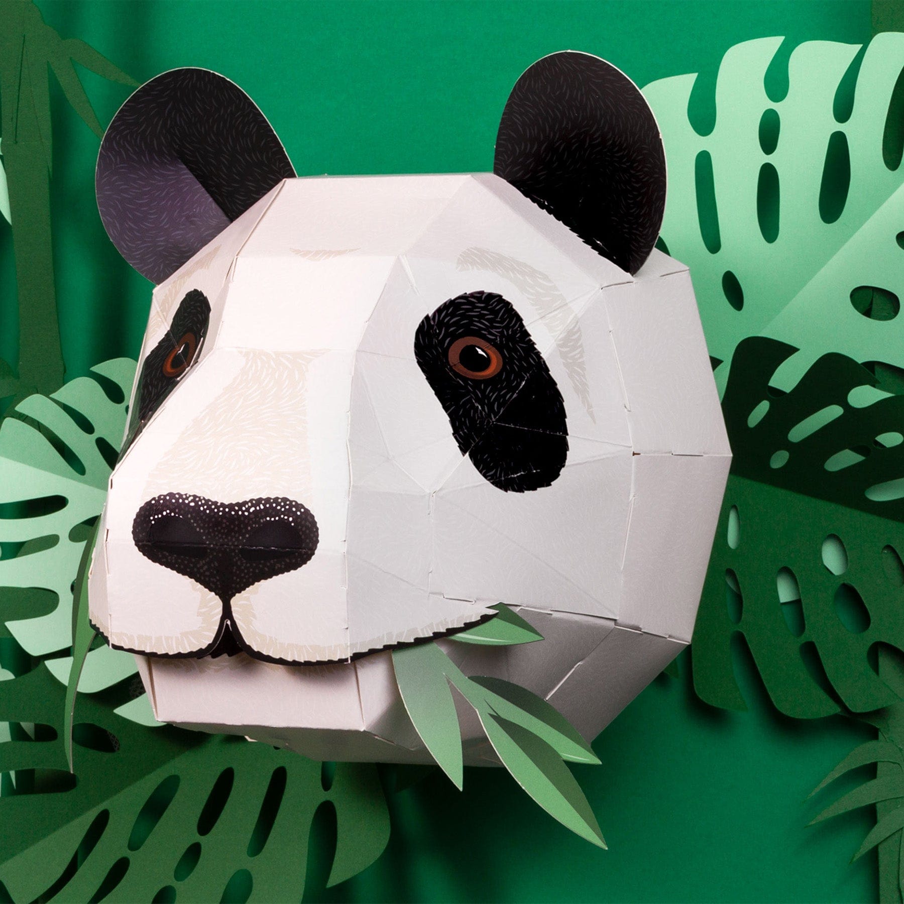 Create your own giant panda head