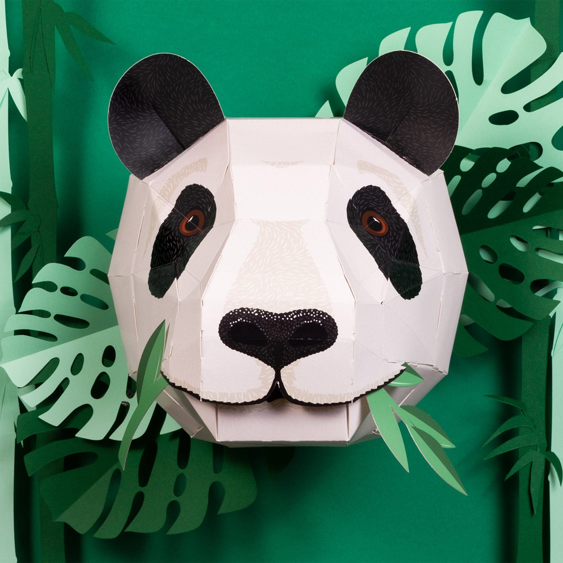 Create your own giant panda head