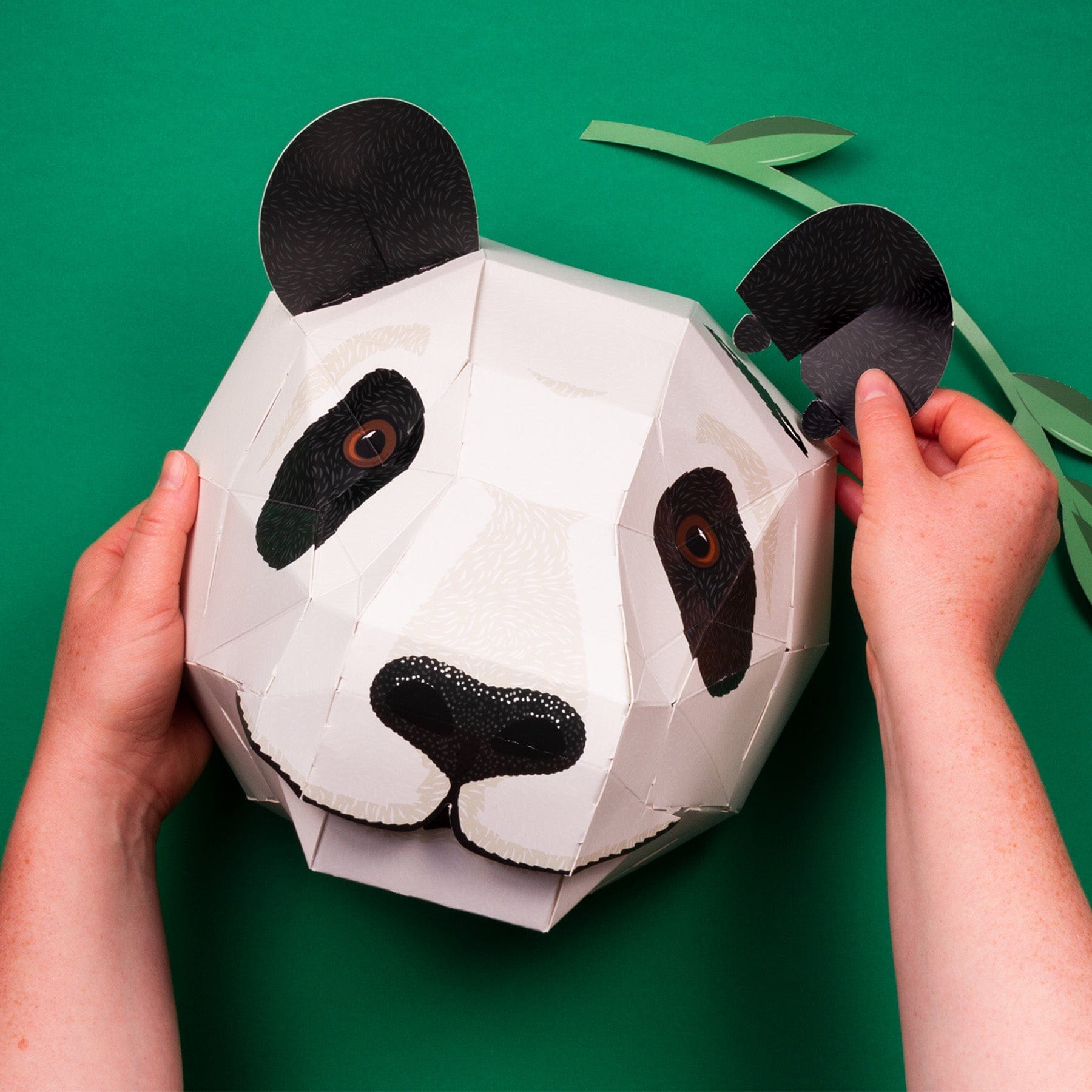 Create your own giant panda head