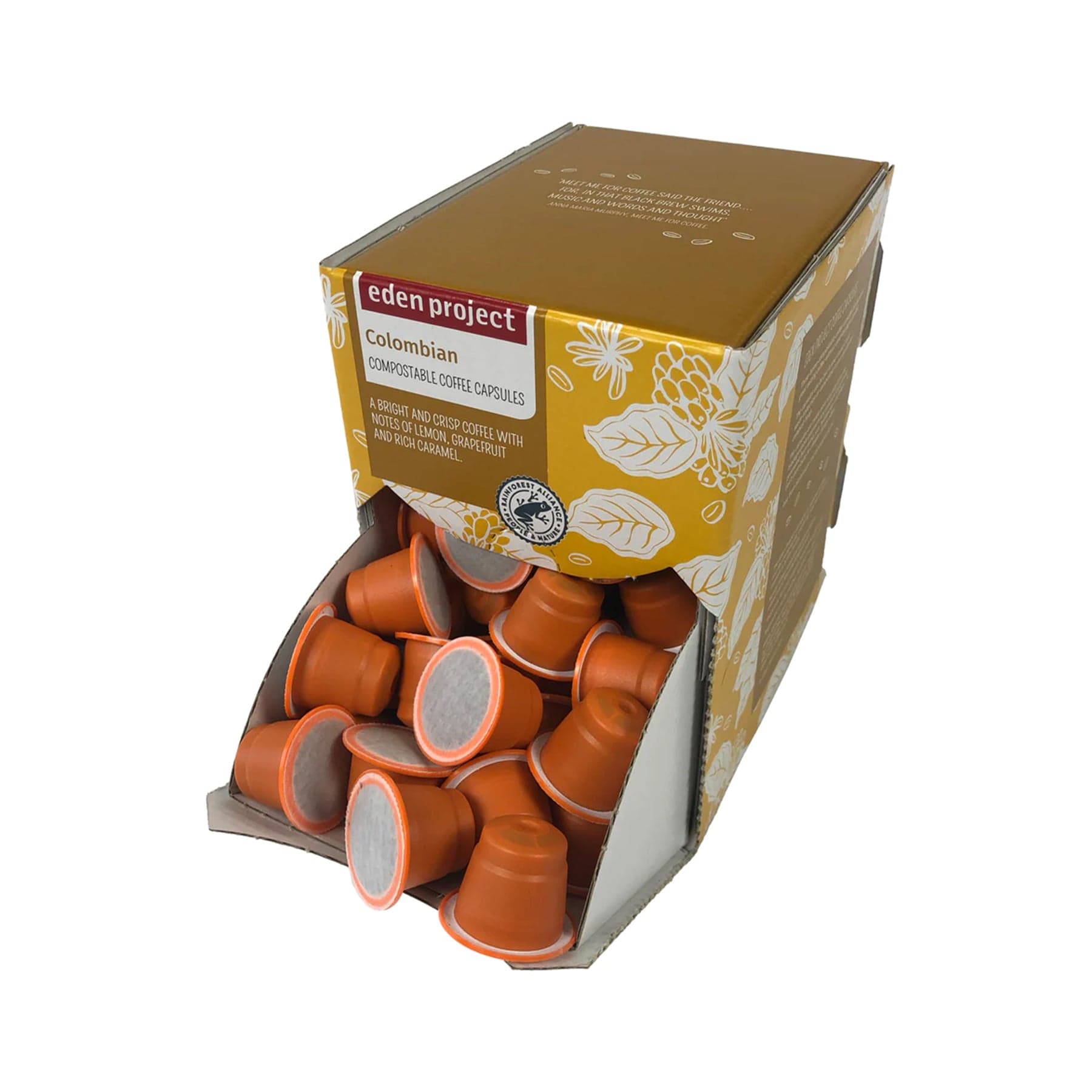 100 Colombian biodegradable coffee capsules