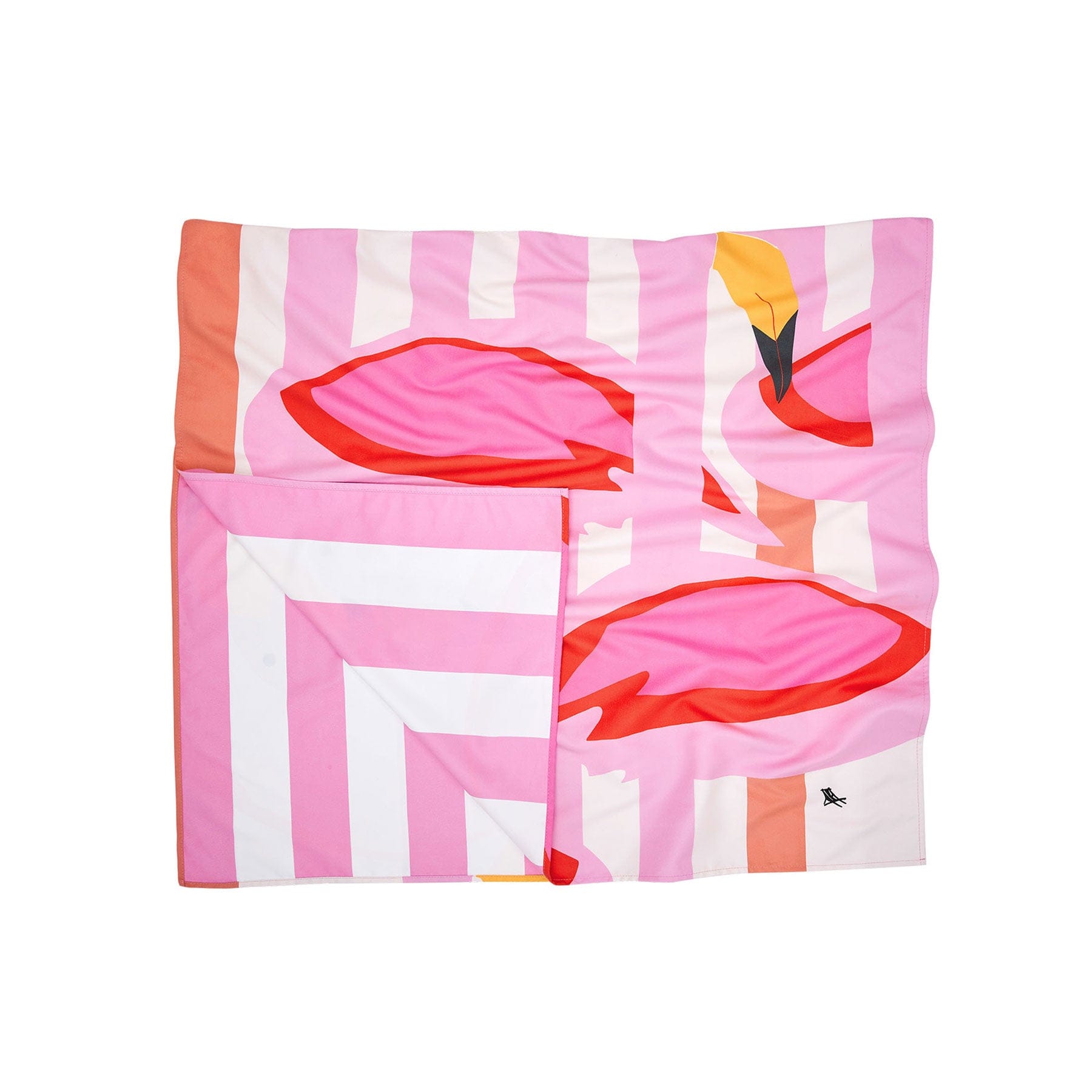 Quick dry towel flamboyant flamingos medium