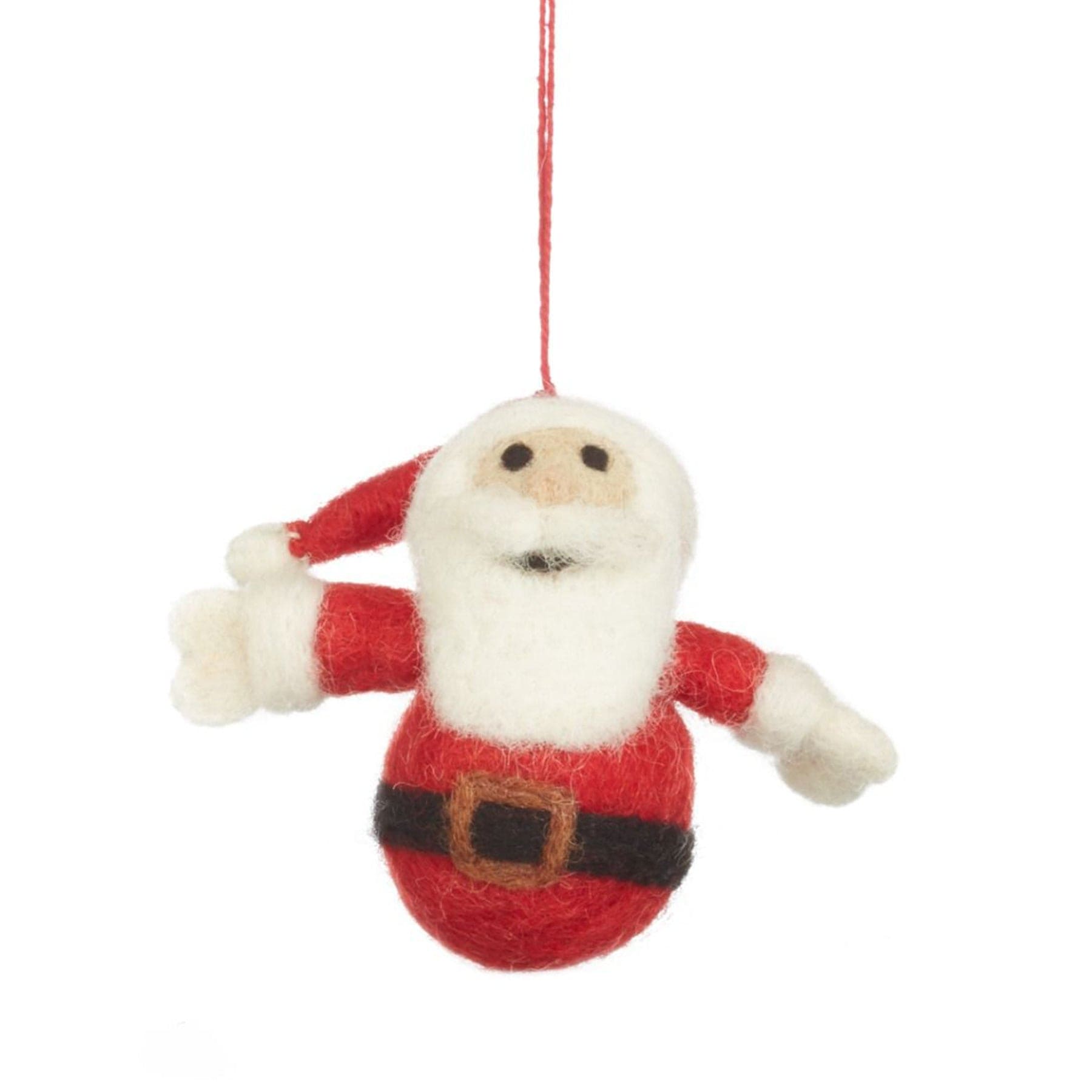 Small santa hanging decoration