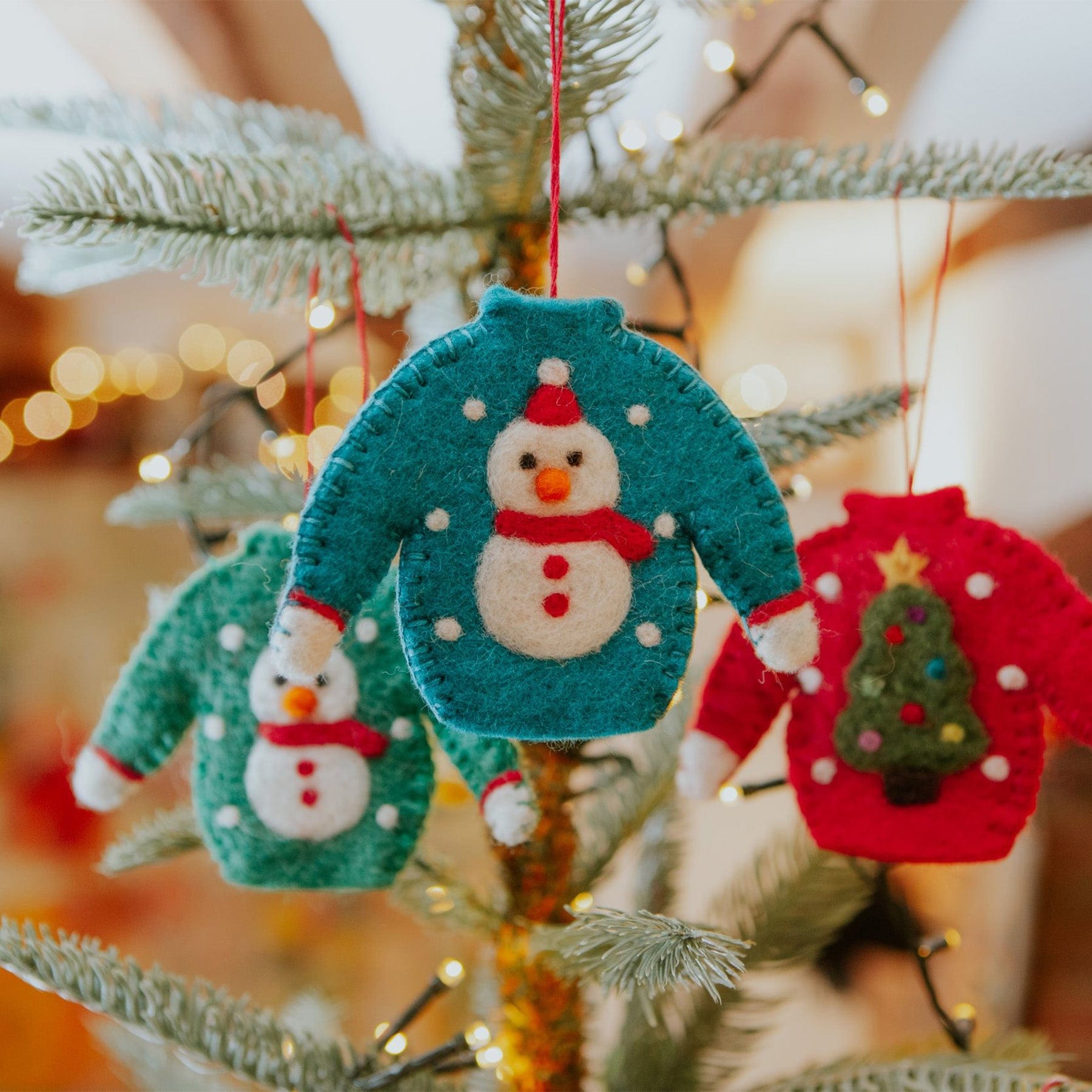 Christmas jumper hanging decoration