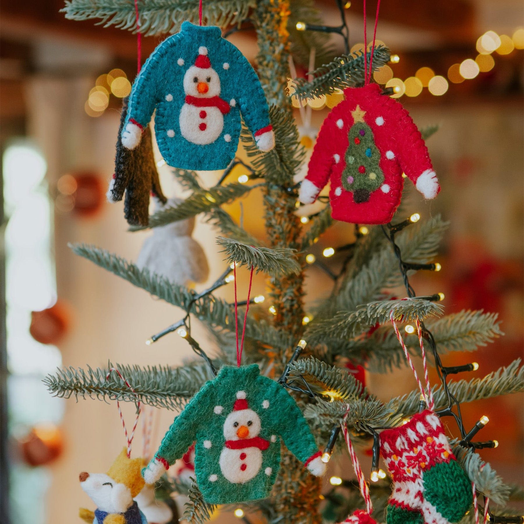 Christmas jumper hanging decoration