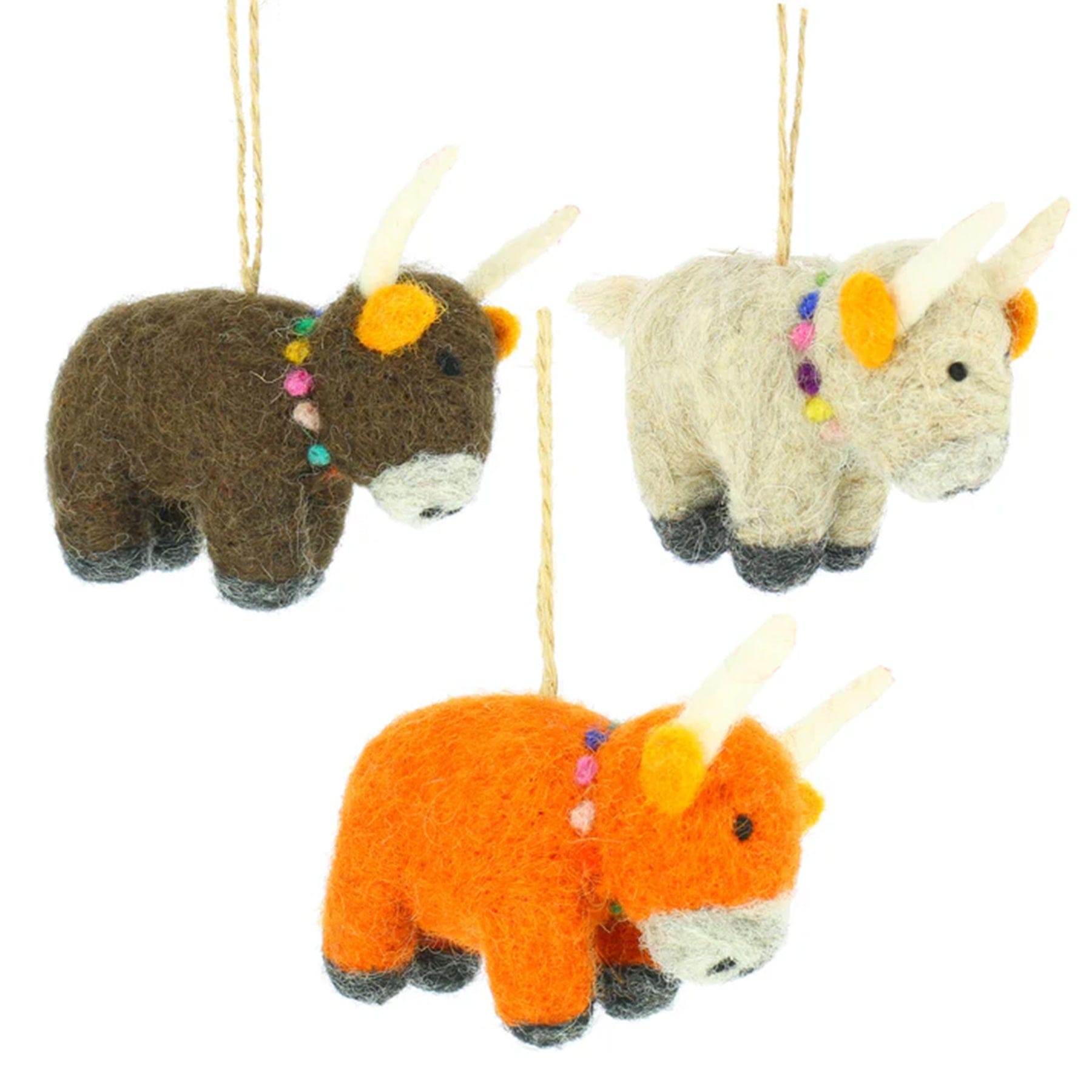 Highland cow hanging decoration