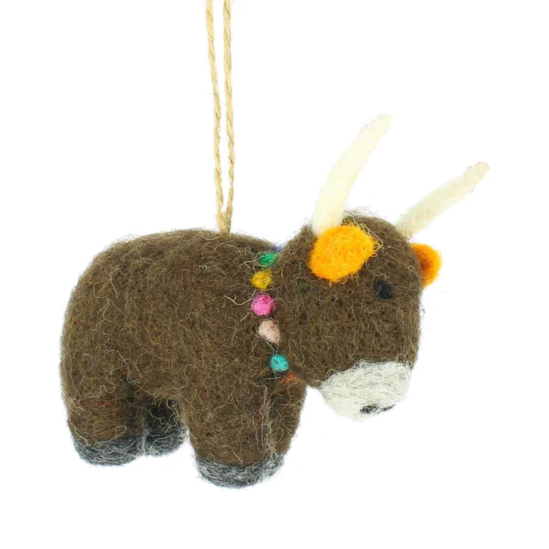 Highland cow hanging decoration