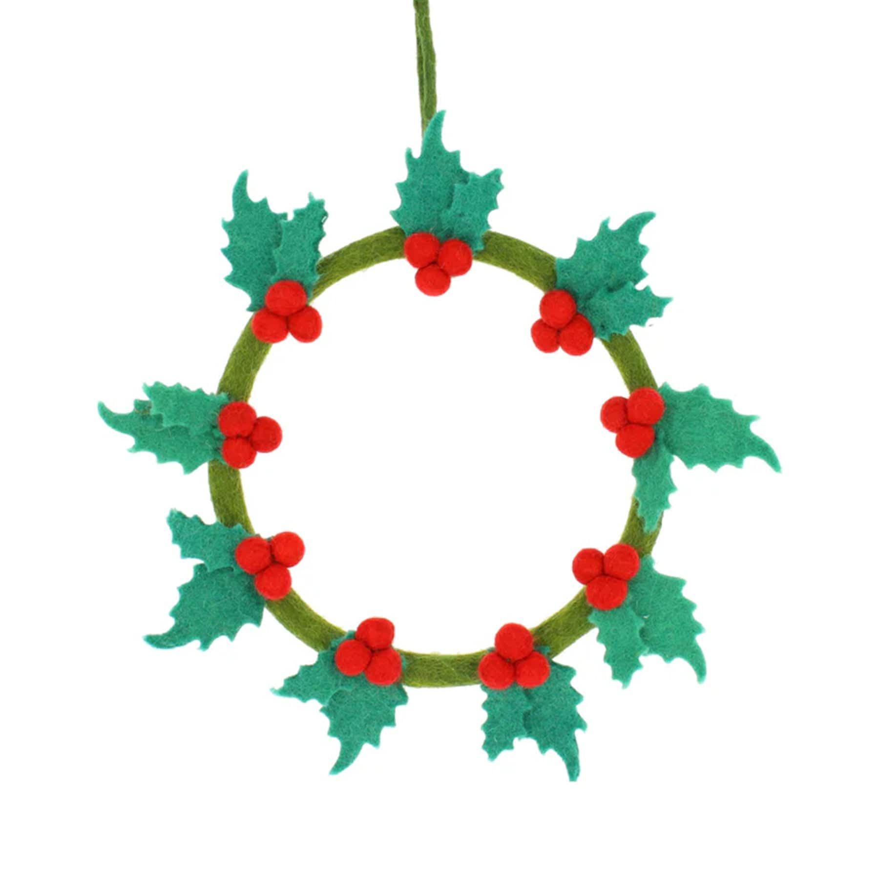 Holly wreath 24cm