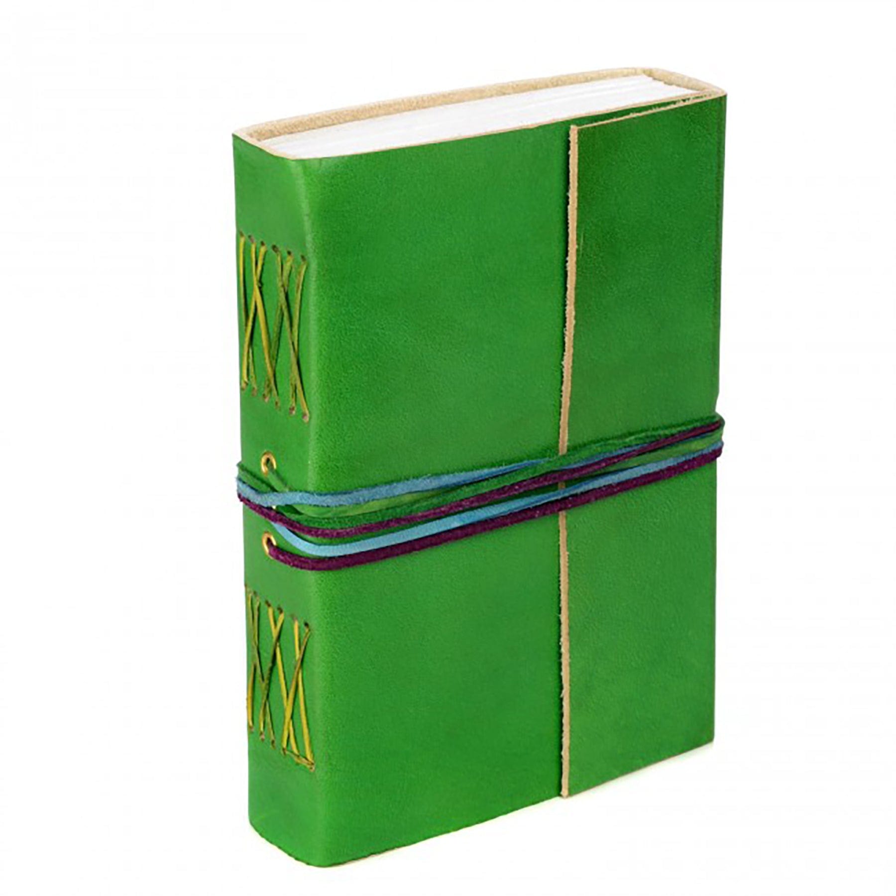 Leather journal green